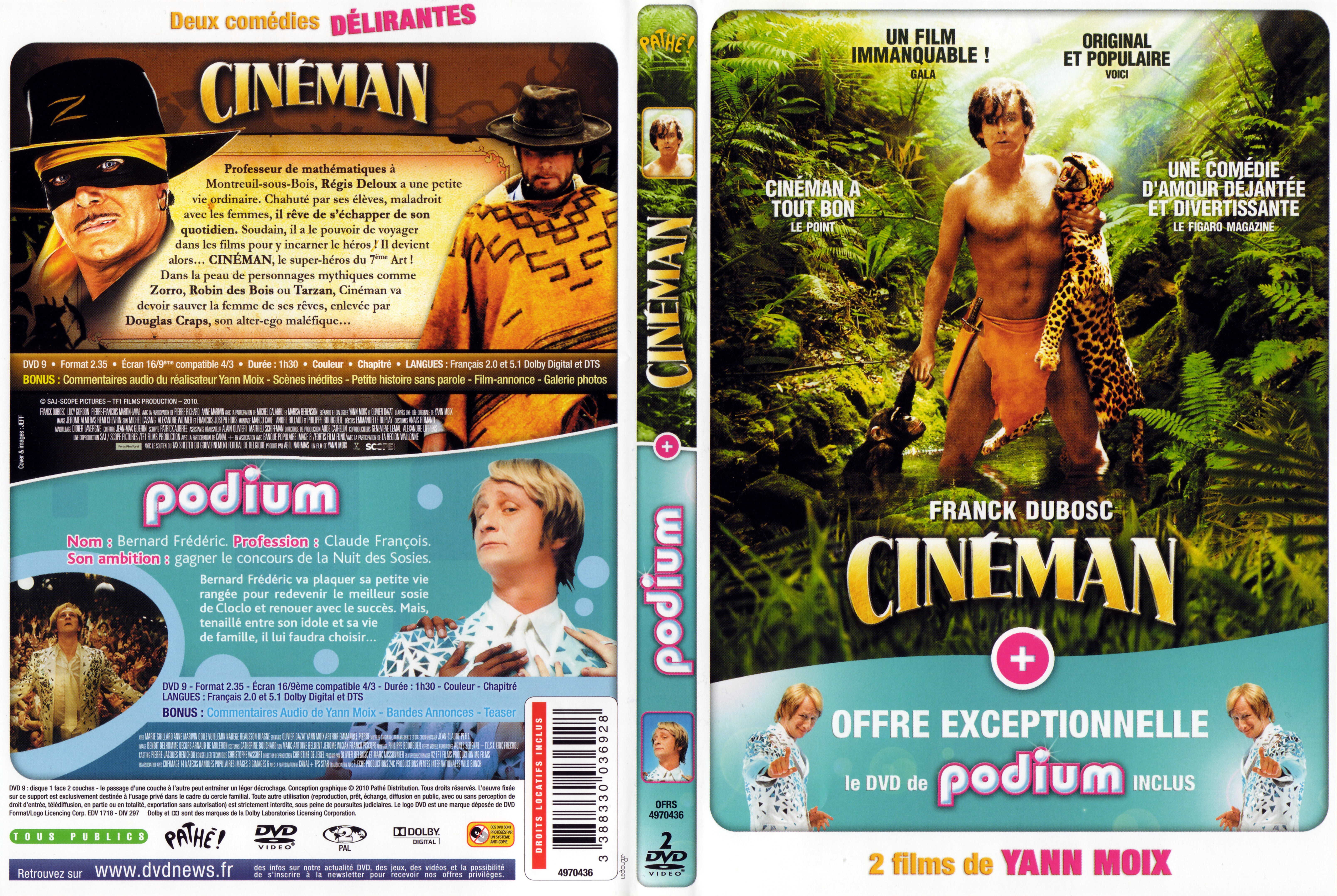 Jaquette DVD Cineman + Podium