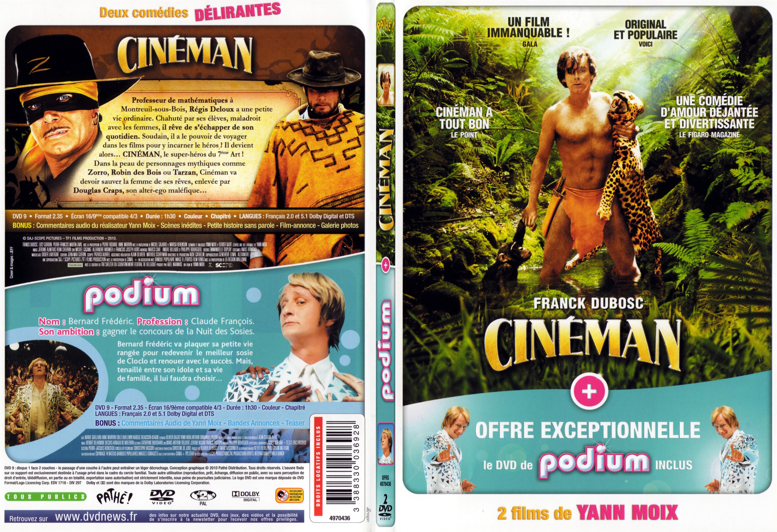 Jaquette DVD Cineman + Podium - SLIM