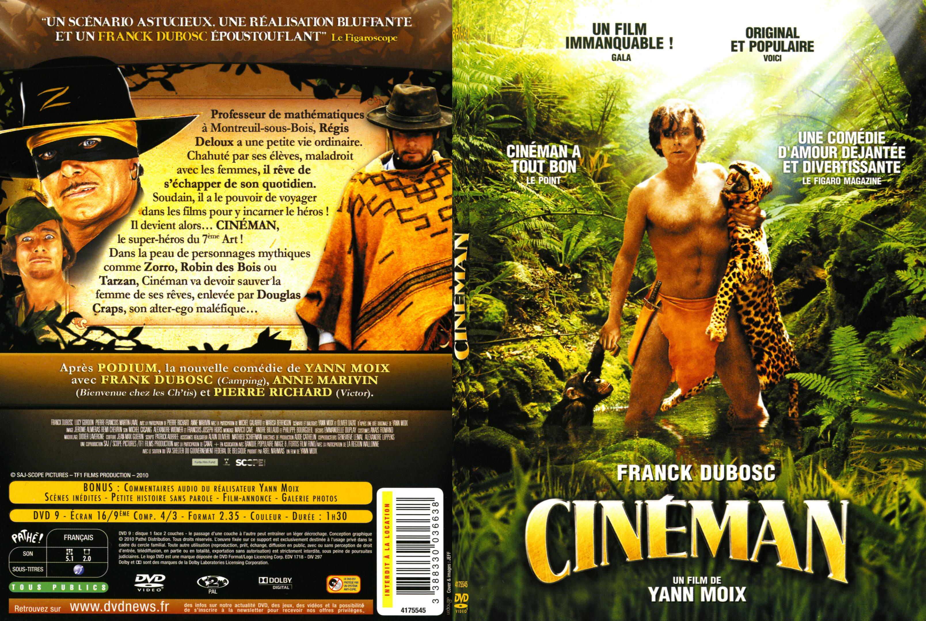 Jaquette DVD Cineman - SLIM