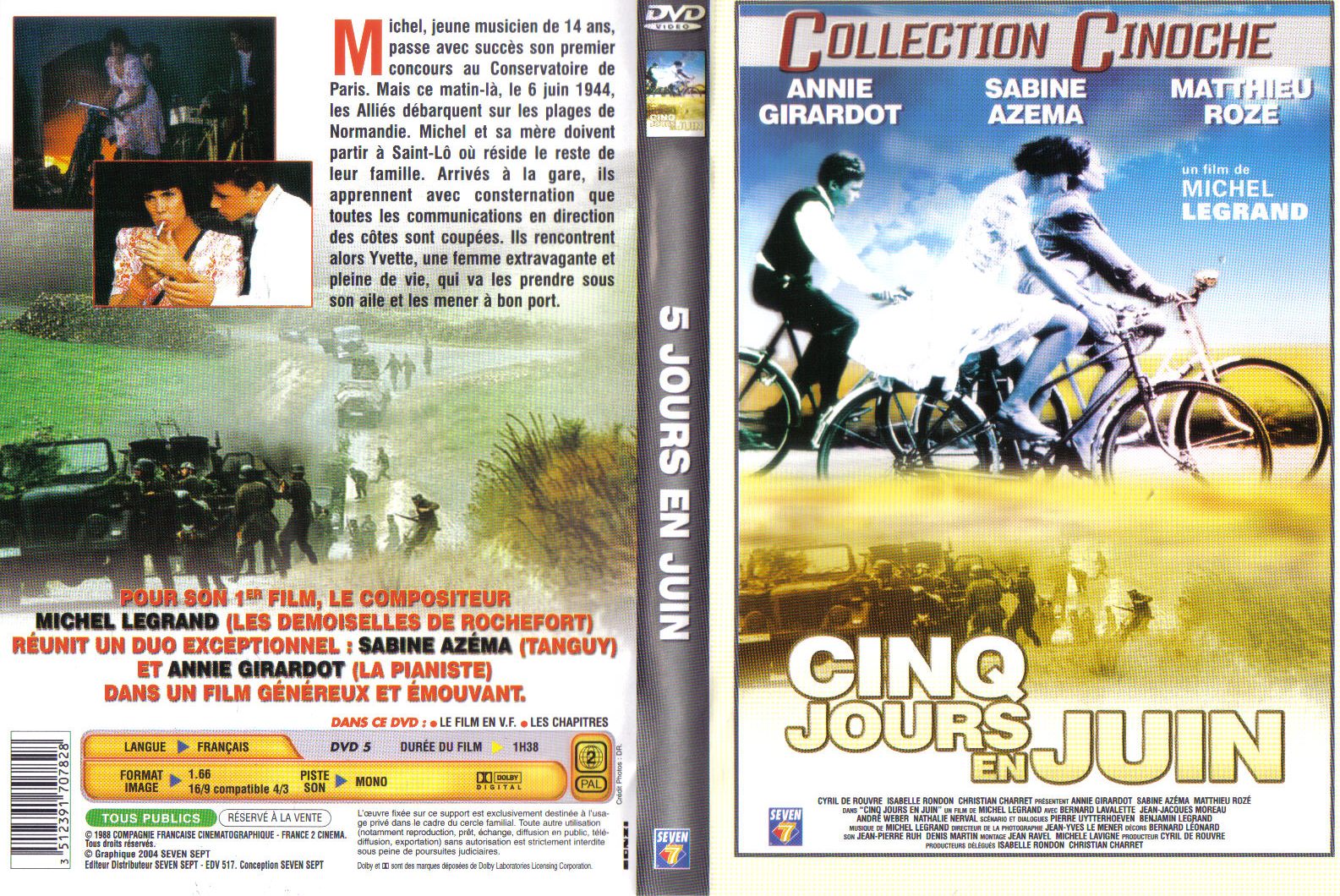 Jaquette DVD Cinq jours en Juin