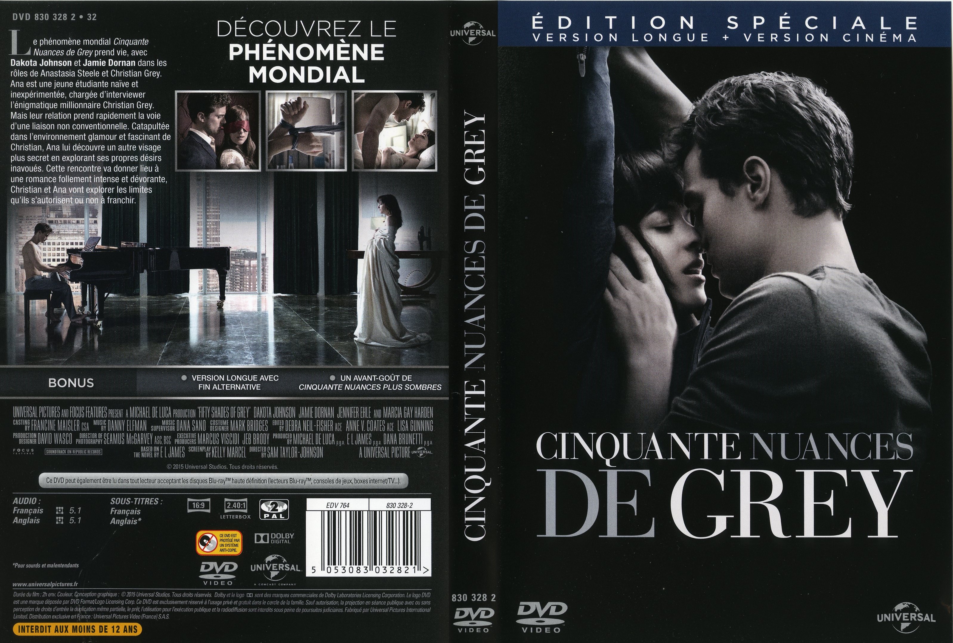 Jaquette DVD Cinquante nuances de grey