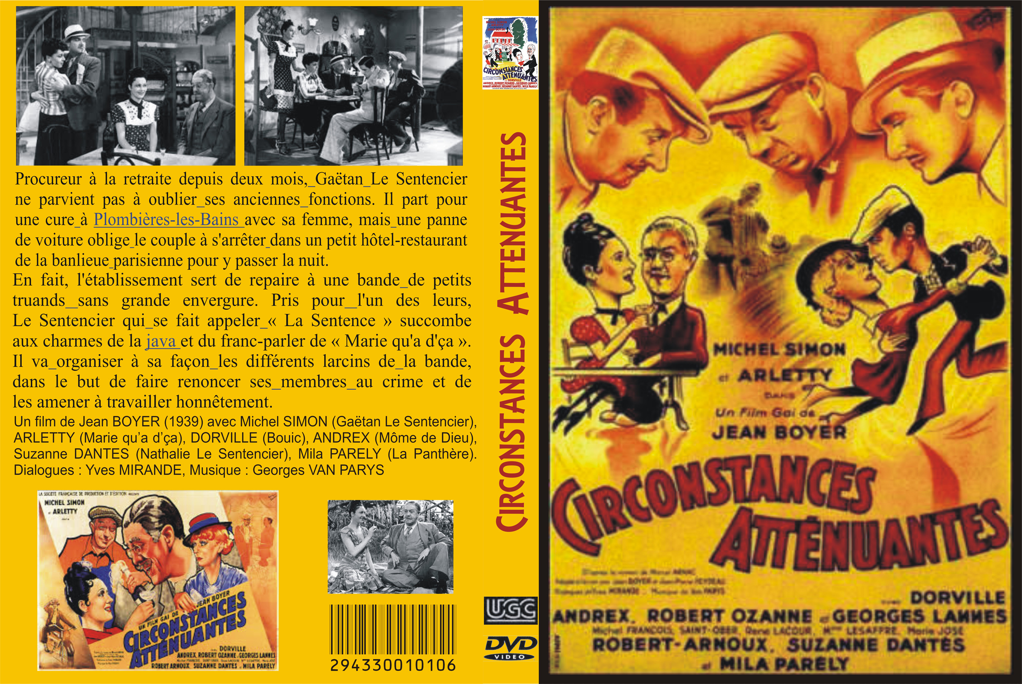 Jaquette DVD Circonstances attenuantes custom