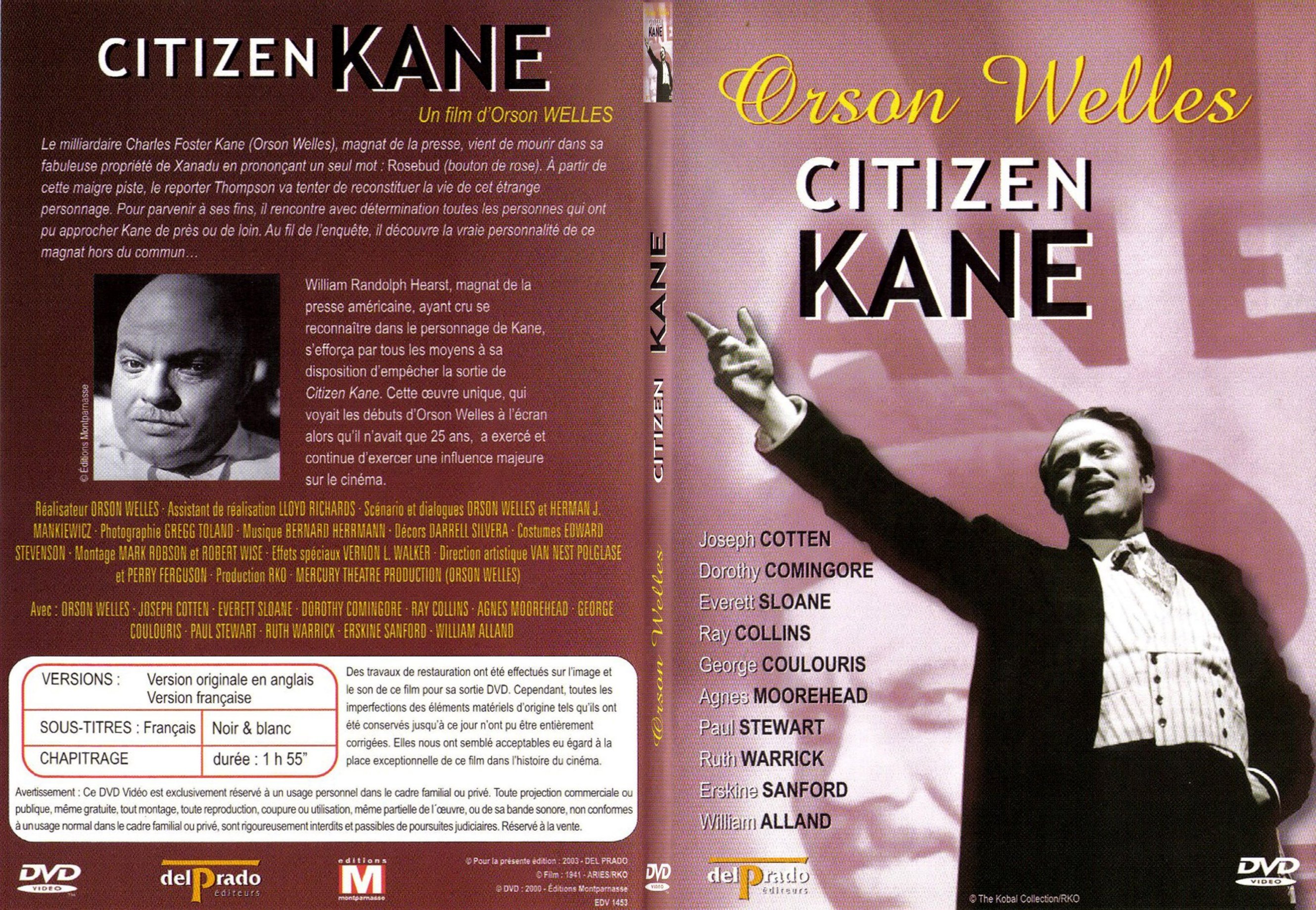 Jaquette DVD Citizen Kane - SLIM