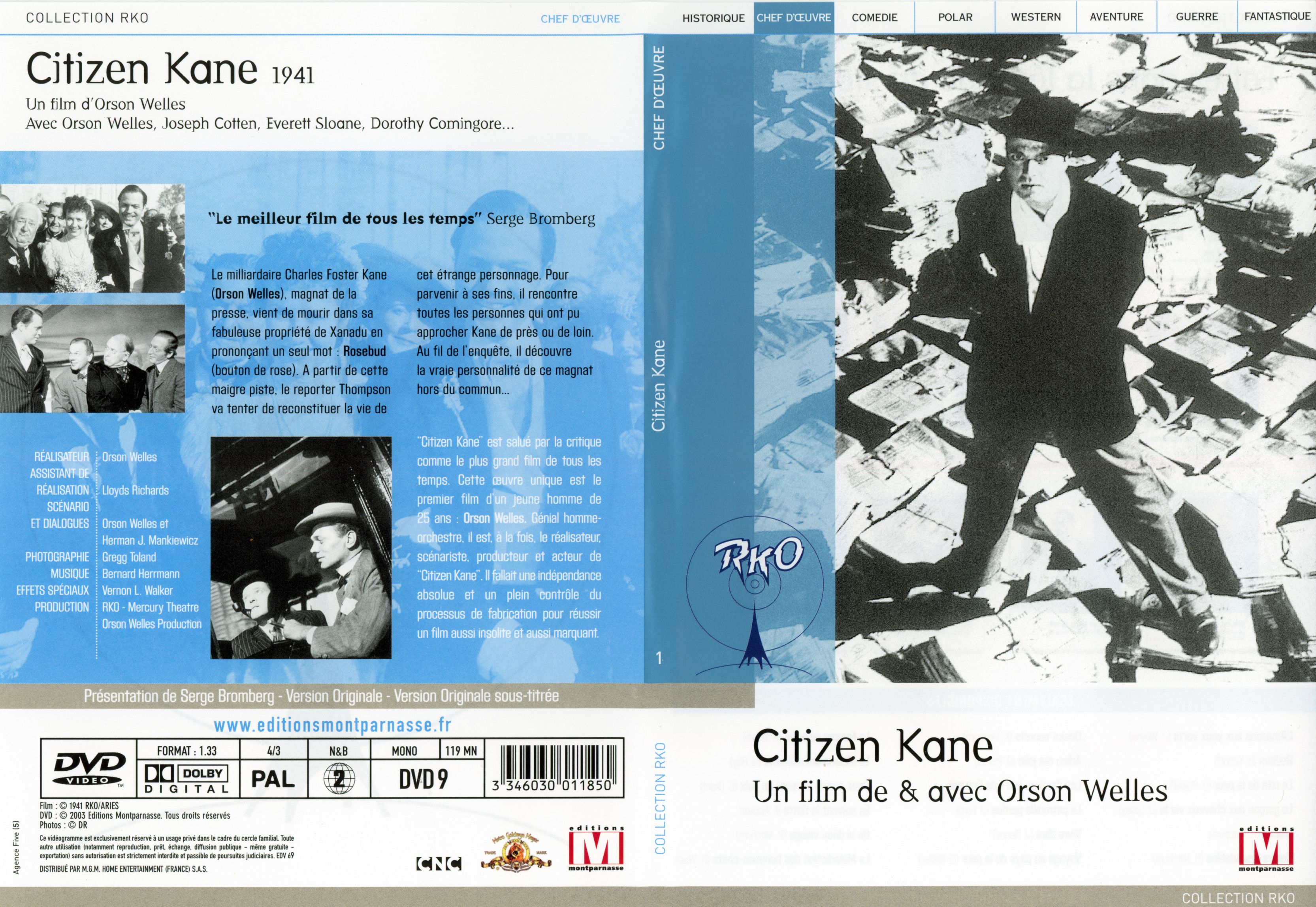 Jaquette DVD Citizen kane v2