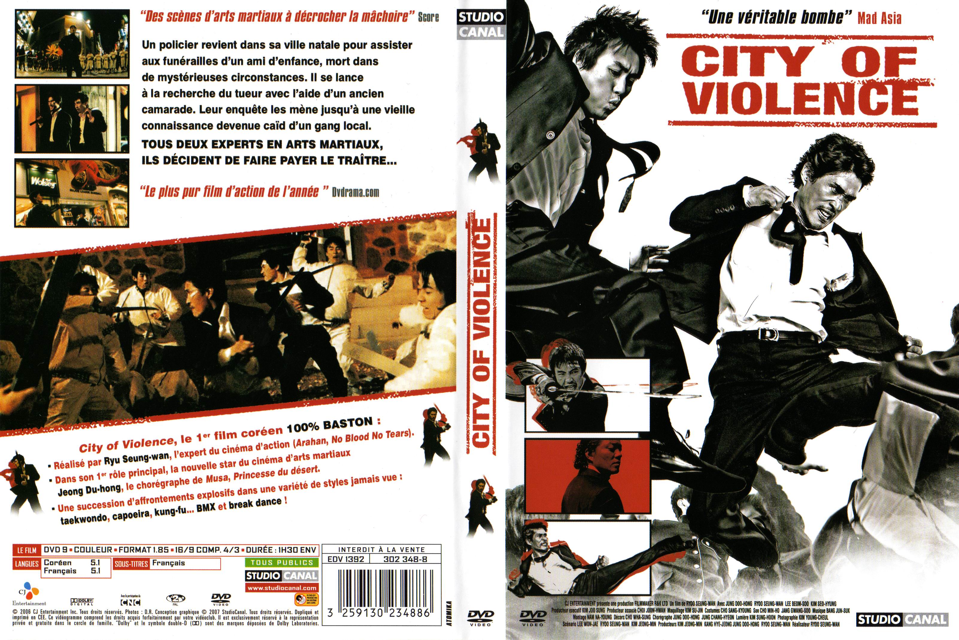 Jaquette DVD City of violence