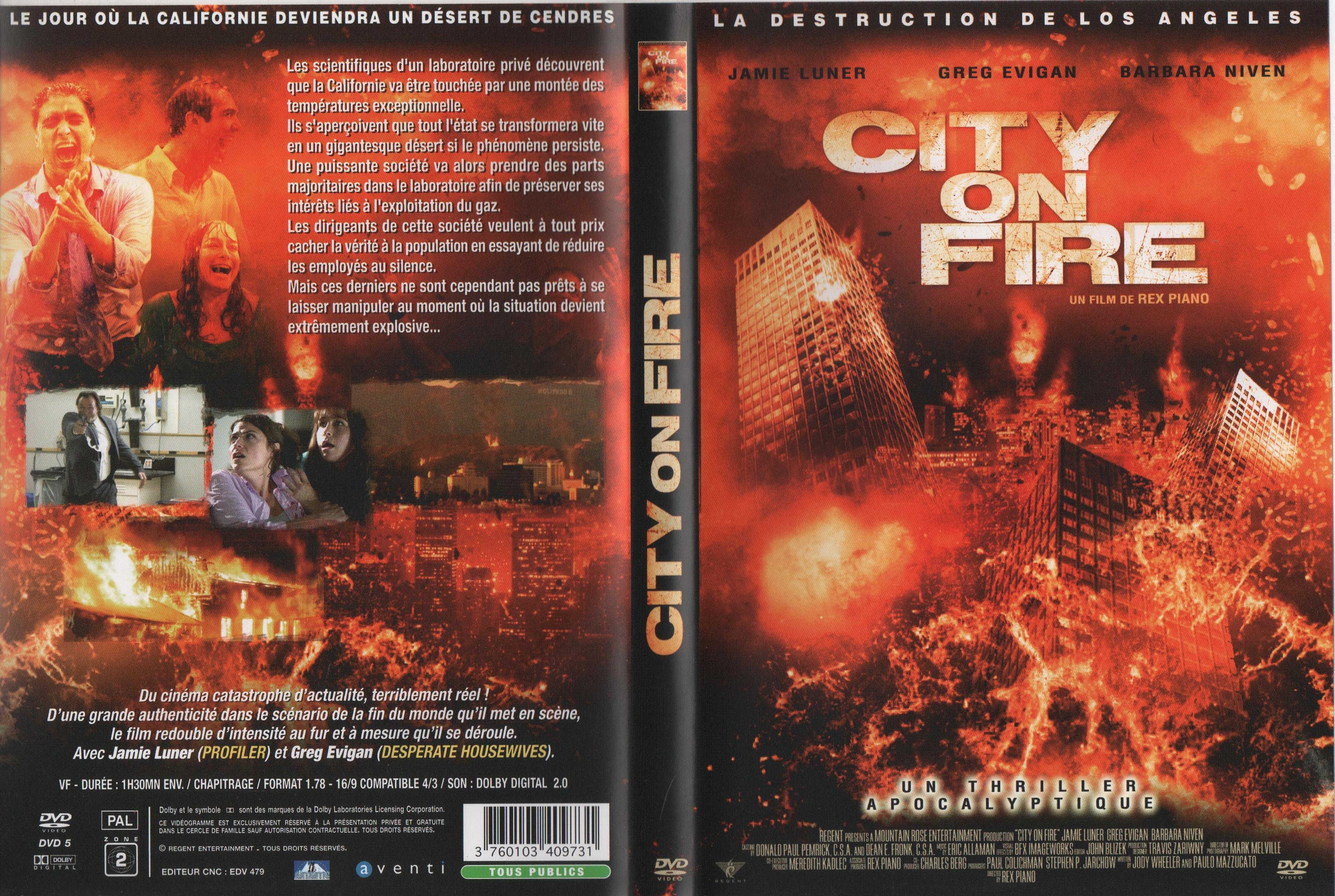 Jaquette DVD City on fire
