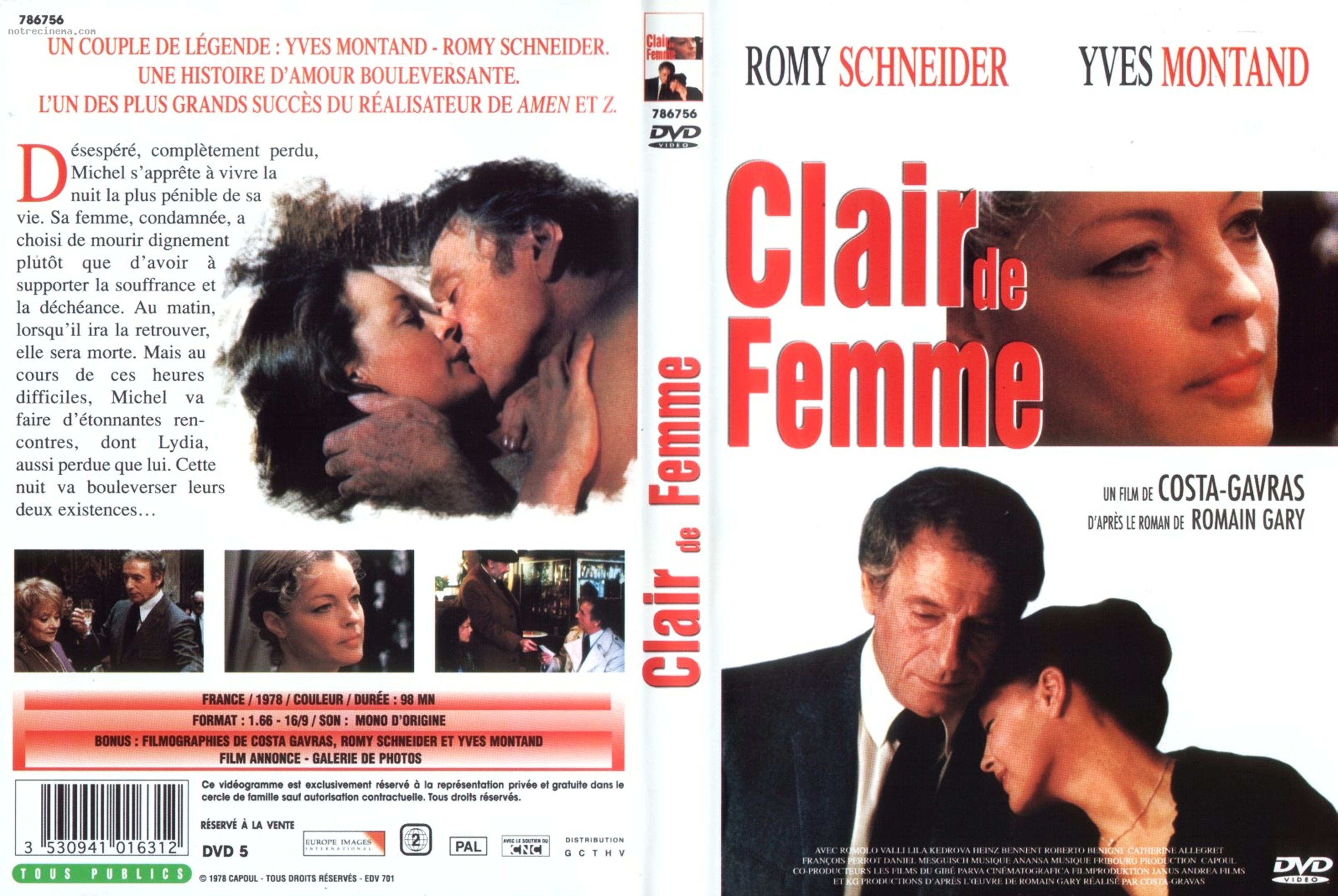 Jaquette DVD Clair de femme