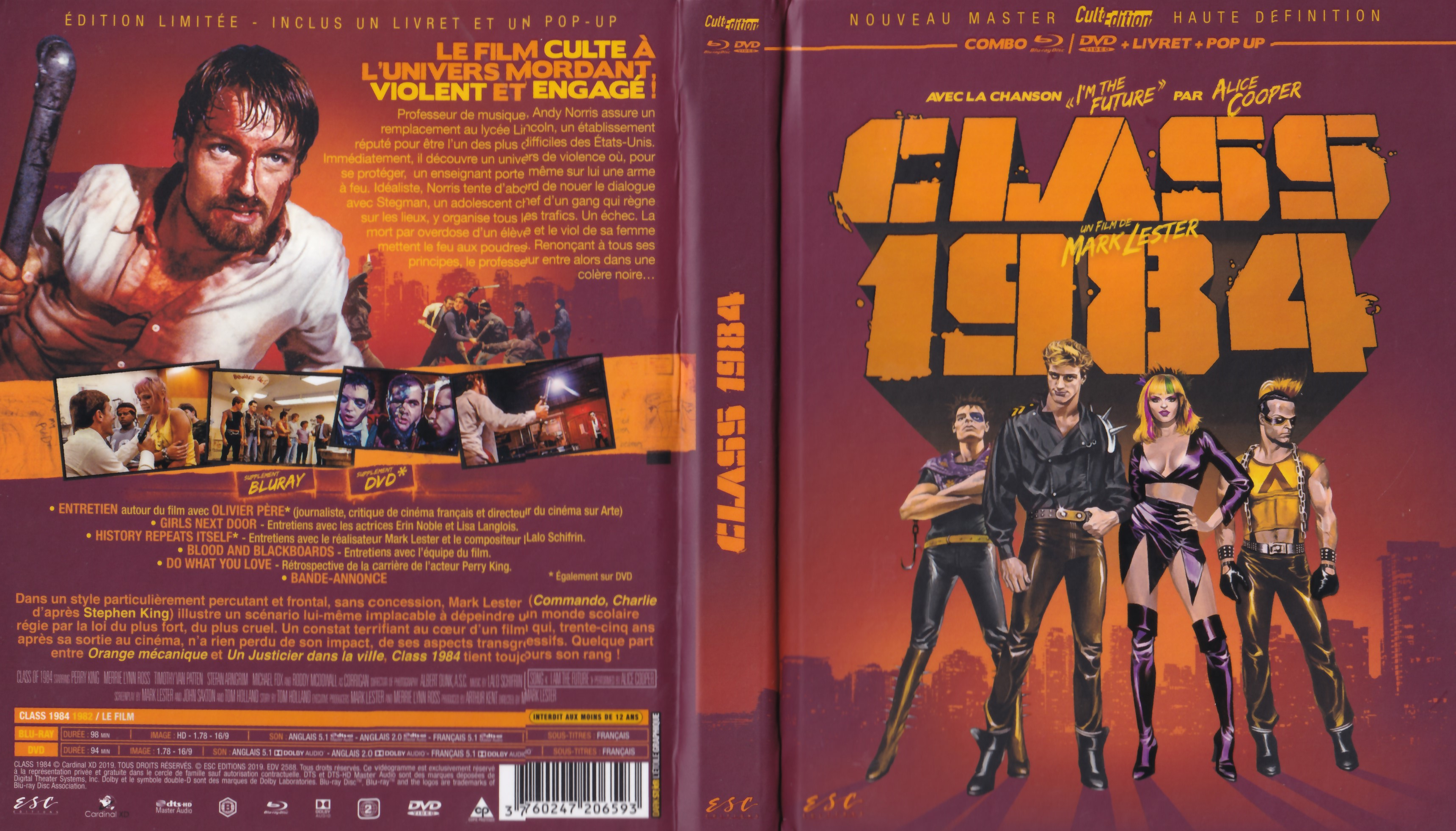 Jaquette DVD Class 1984 (BLU-RAY) v2