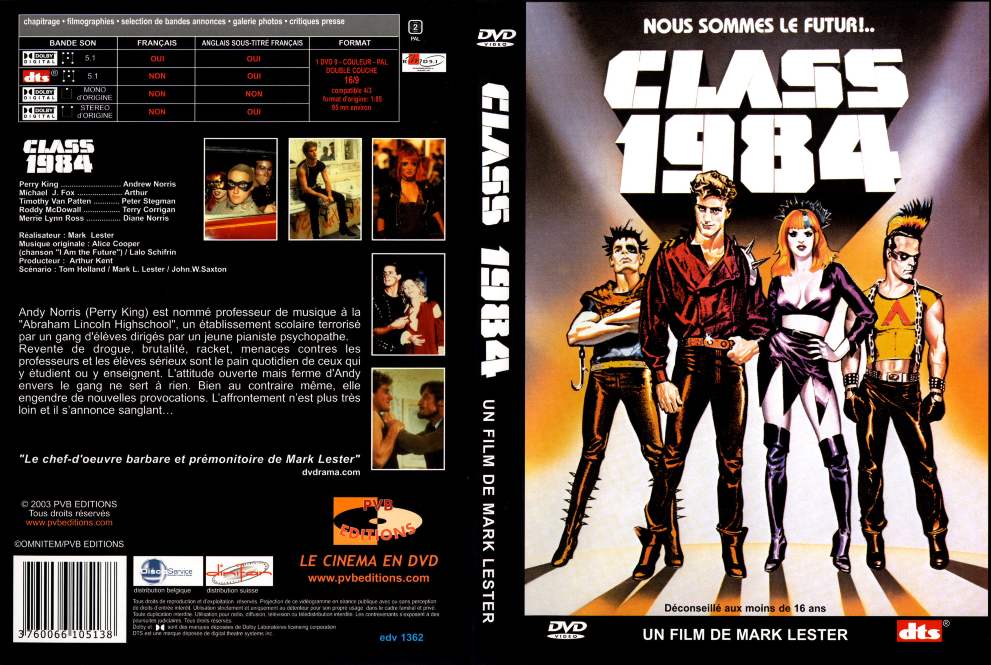 Jaquette DVD Class 1984 v2