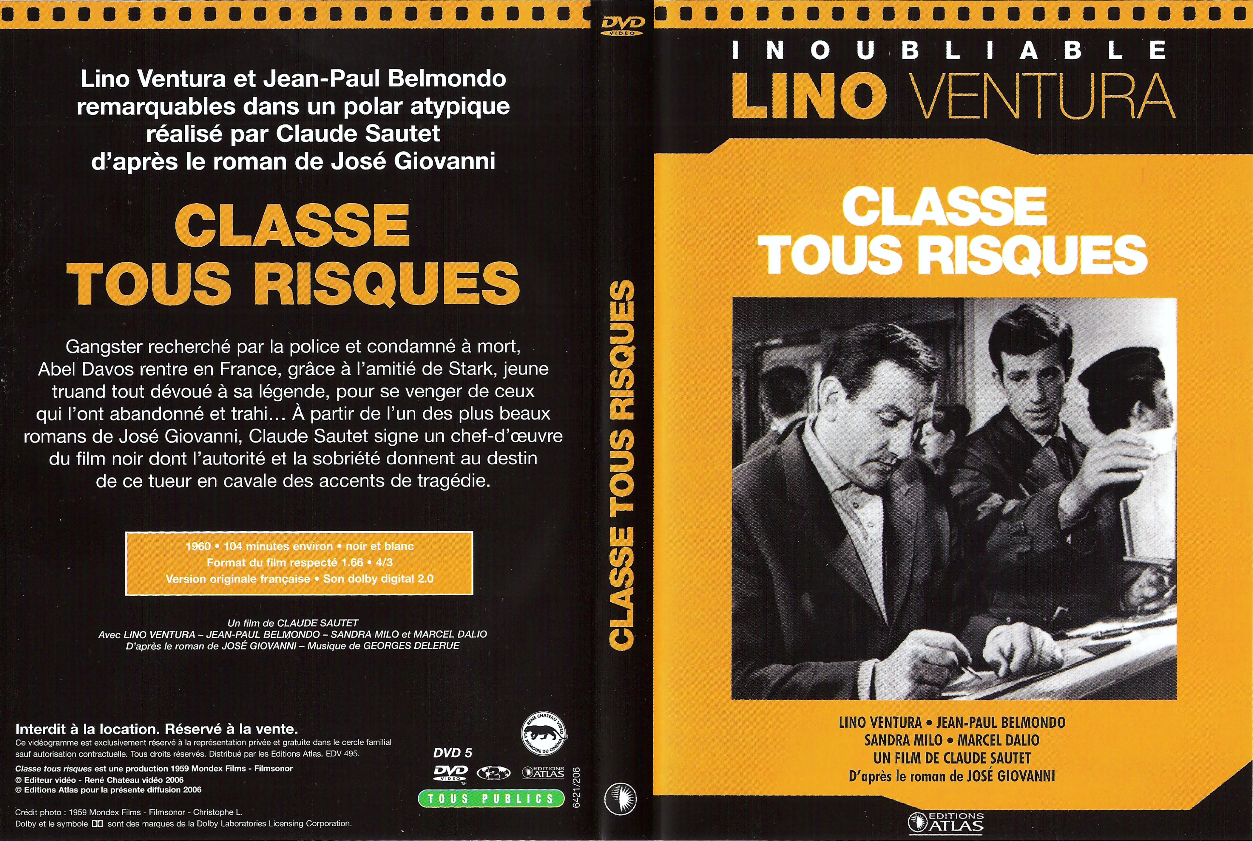 Jaquette DVD Classe tous riques