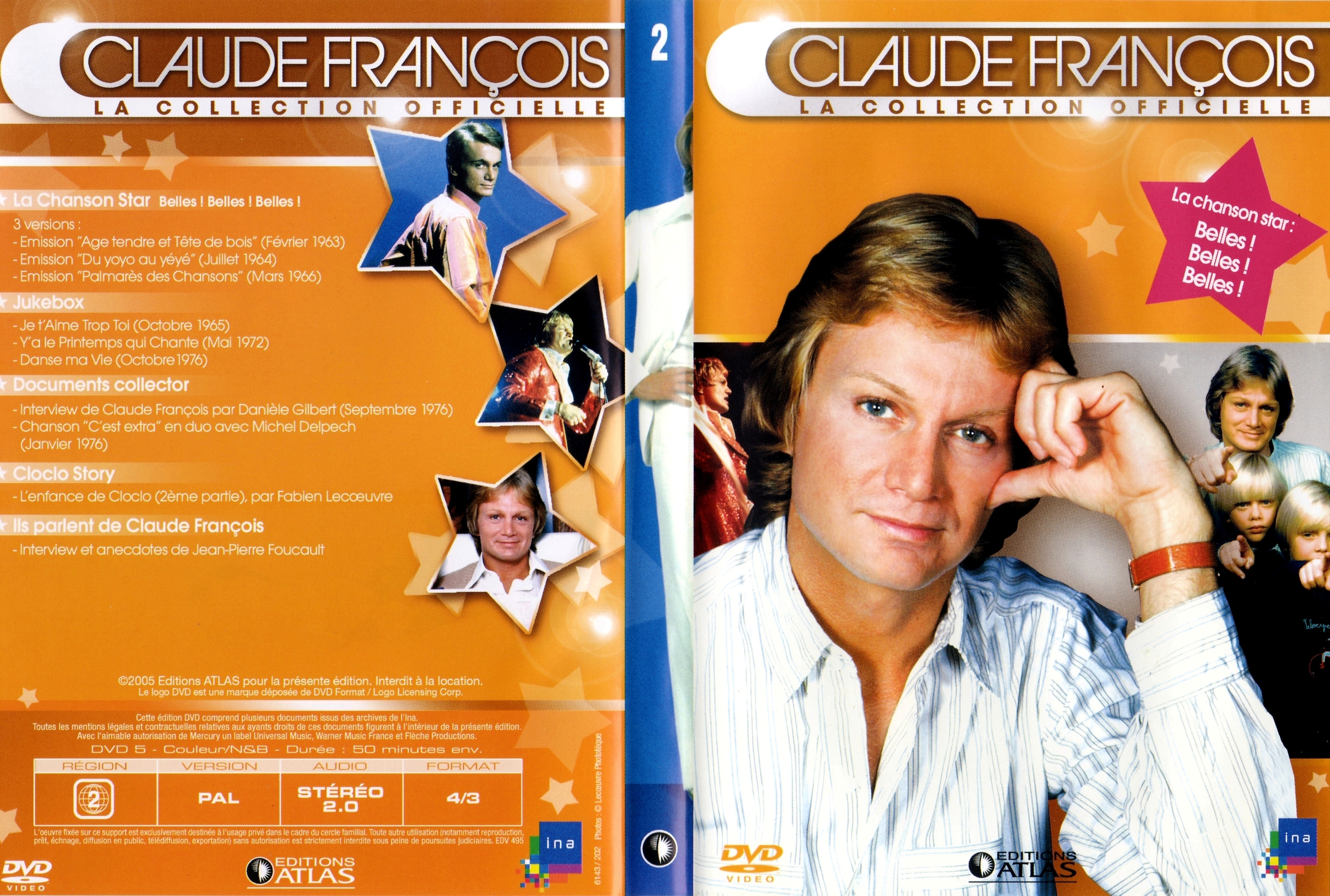 Jaquette DVD Claude Francois la collection officielle vol 02