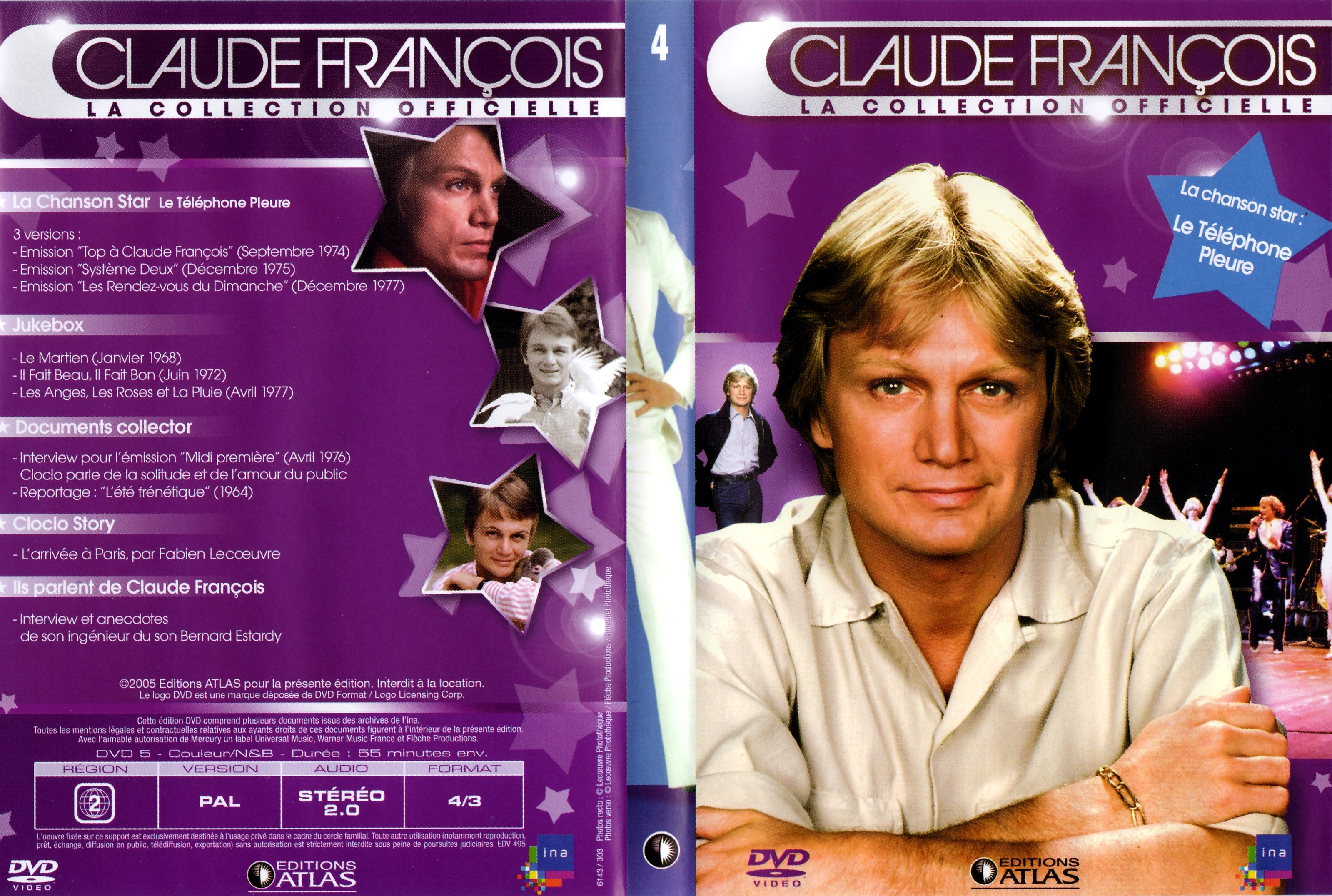 Jaquette DVD Claude Francois la collection officielle vol 04