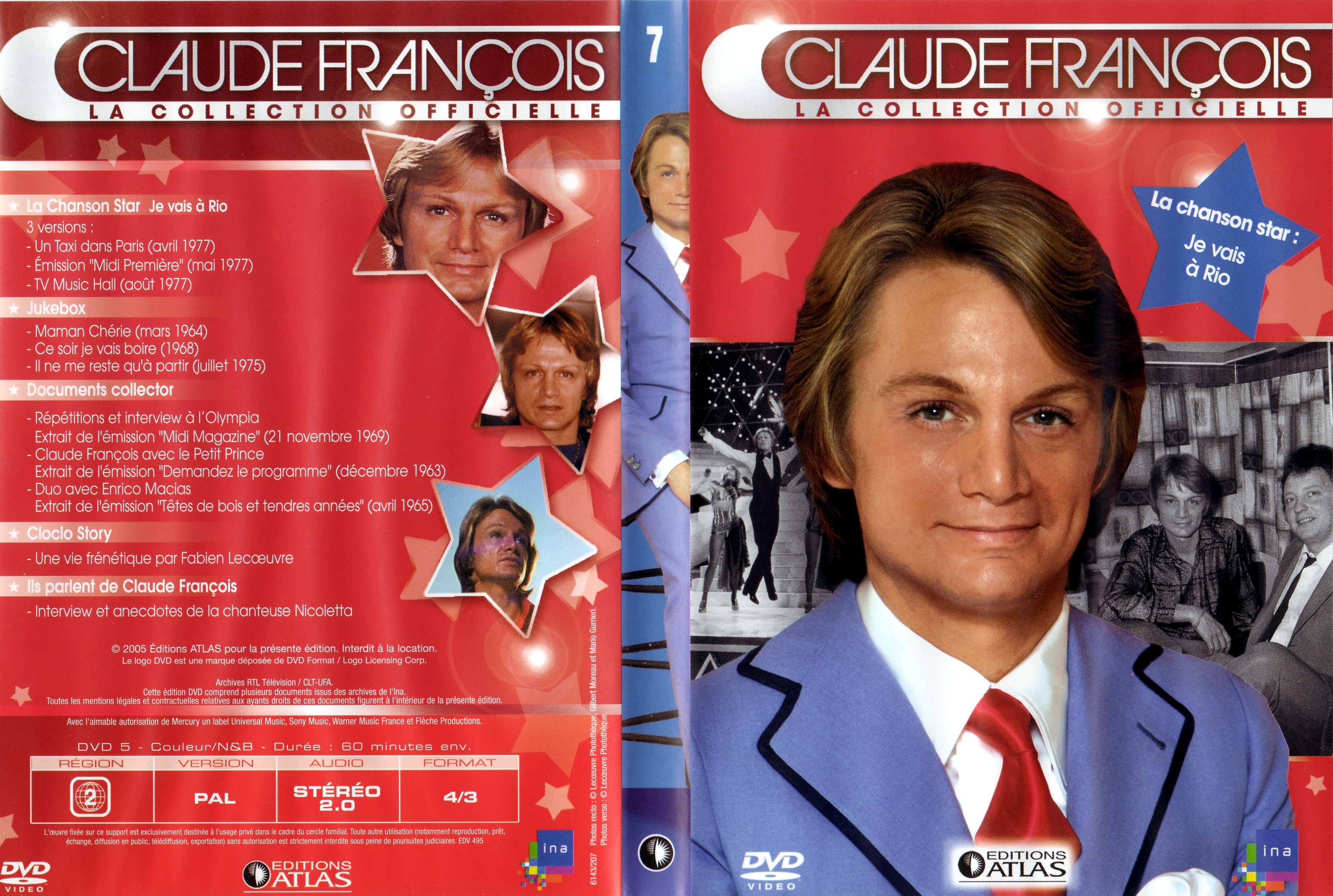 Jaquette DVD Claude Francois la collection officielle vol 07
