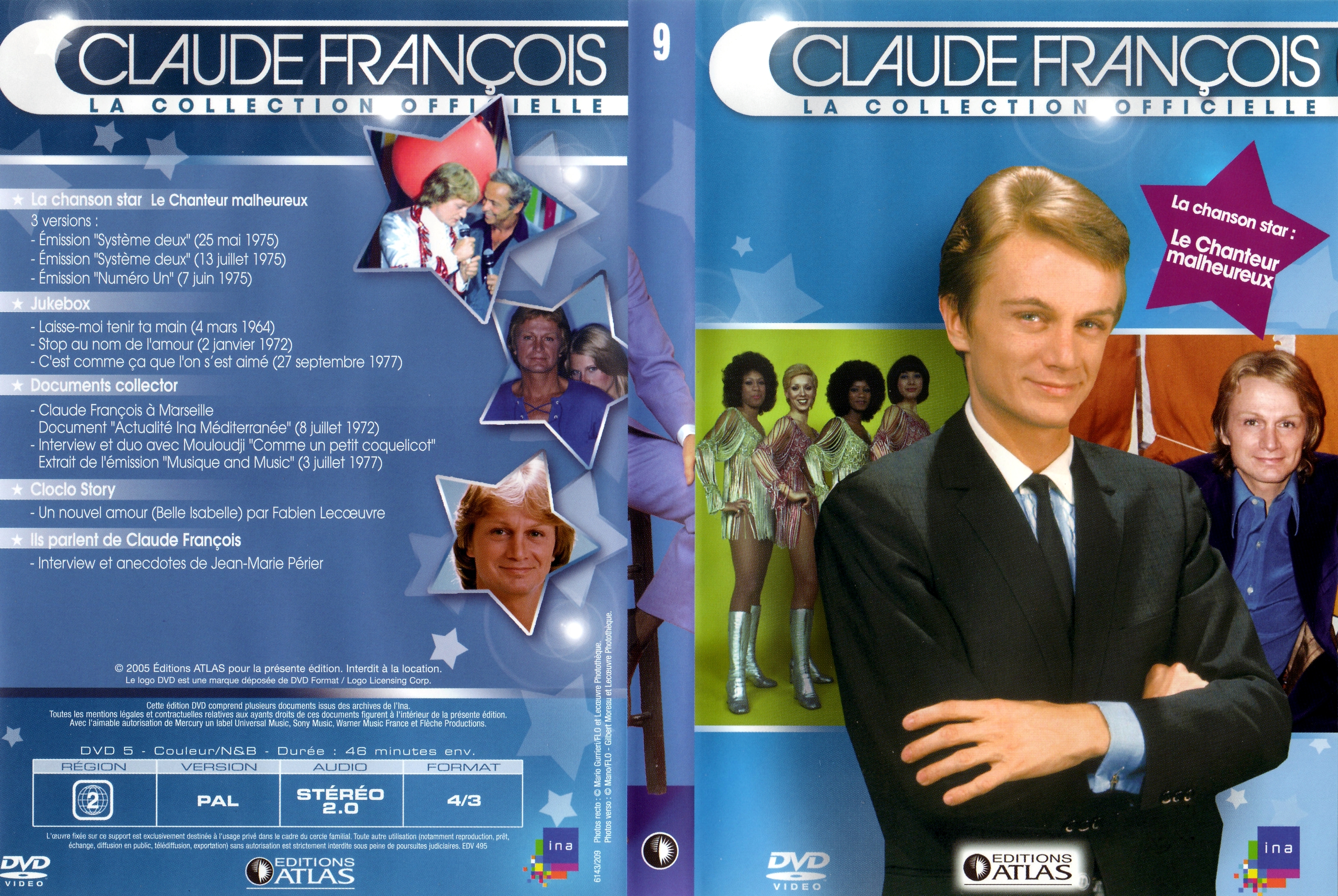 Jaquette DVD Claude Francois la collection officielle vol 09