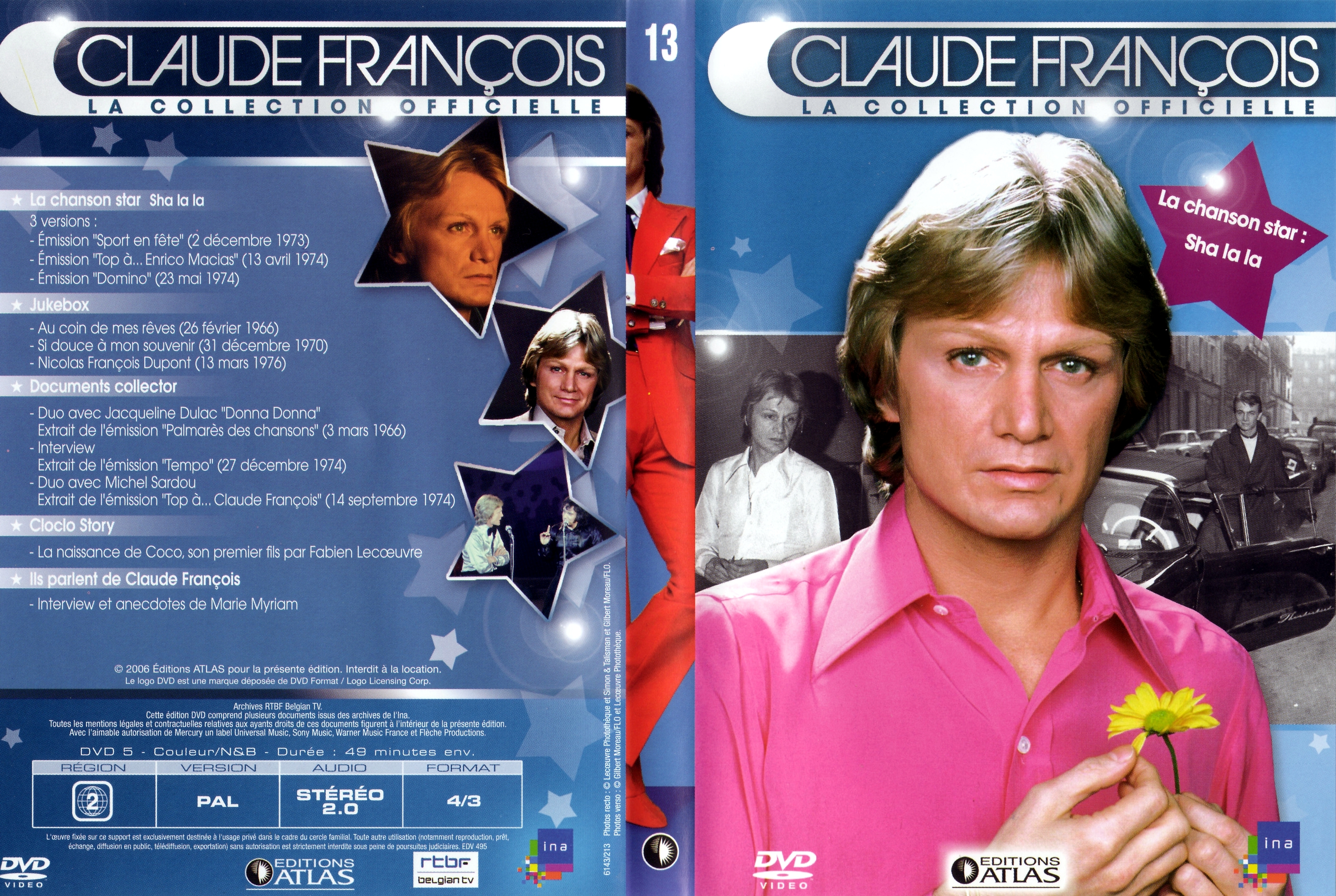 Jaquette DVD Claude Francois la collection officielle vol 13