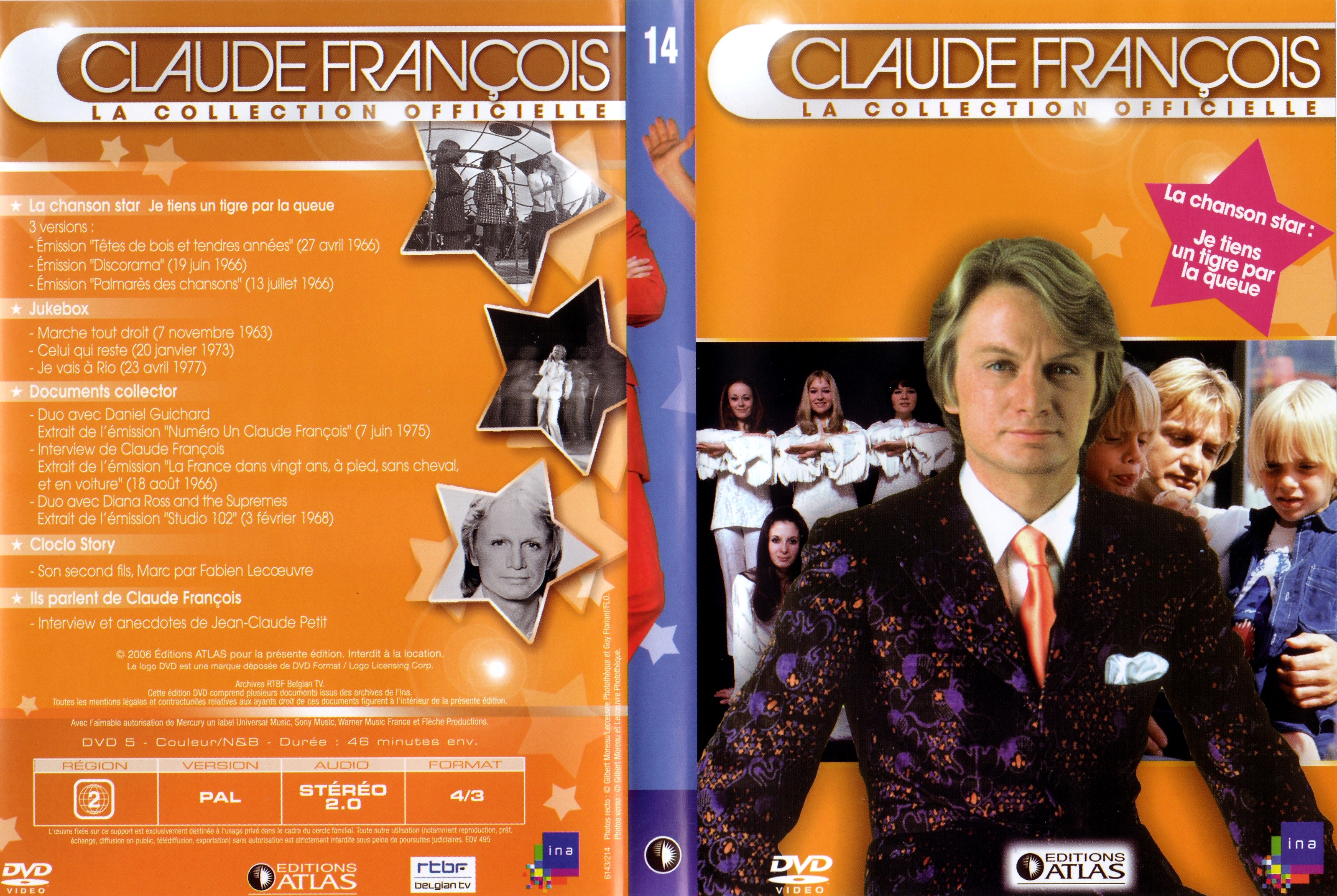 Jaquette DVD Claude Francois la collection officielle vol 14