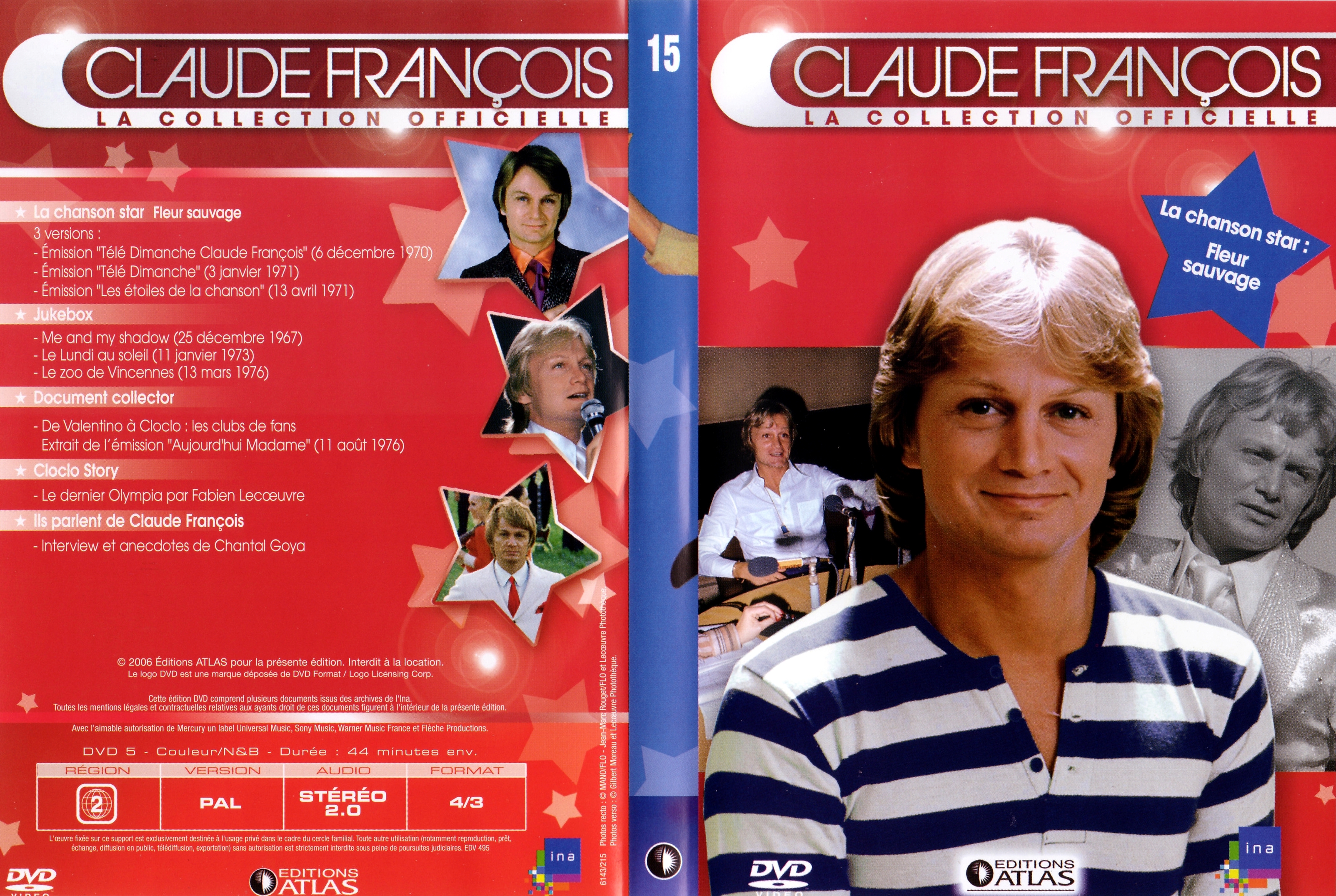 Jaquette DVD Claude Francois la collection officielle vol 15
