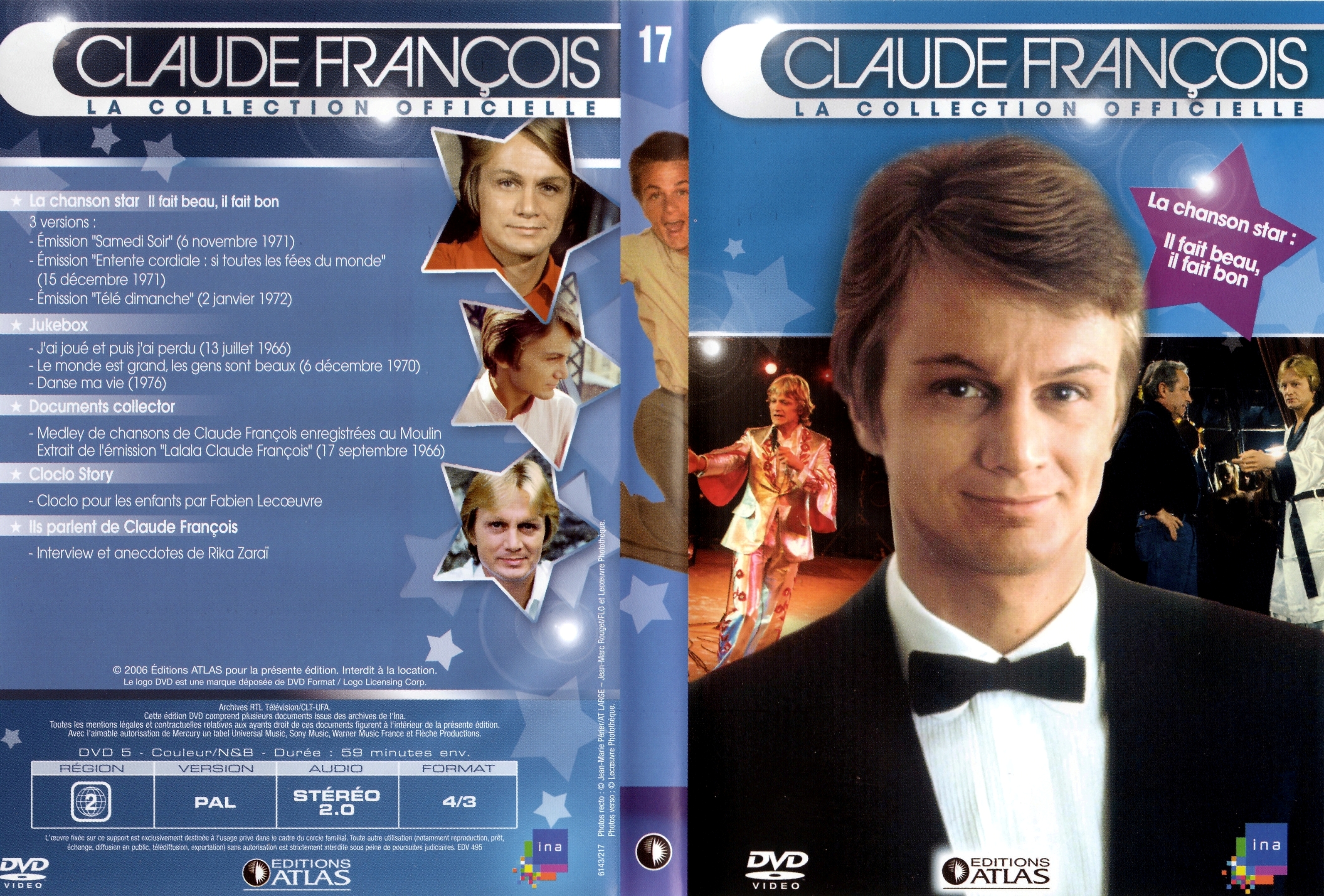 Jaquette DVD Claude Francois la collection officielle vol 17
