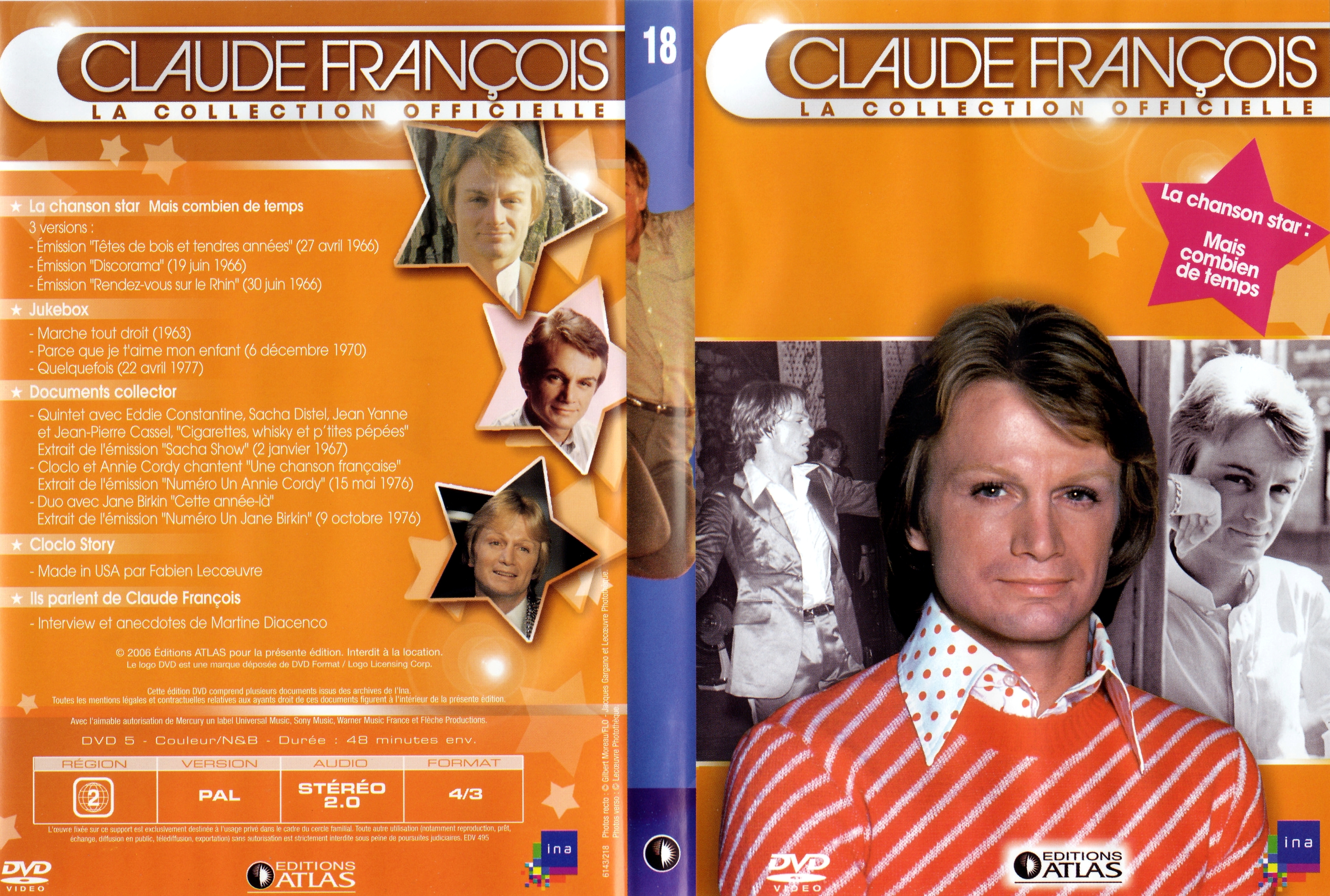 Jaquette DVD Claude Francois la collection officielle vol 18