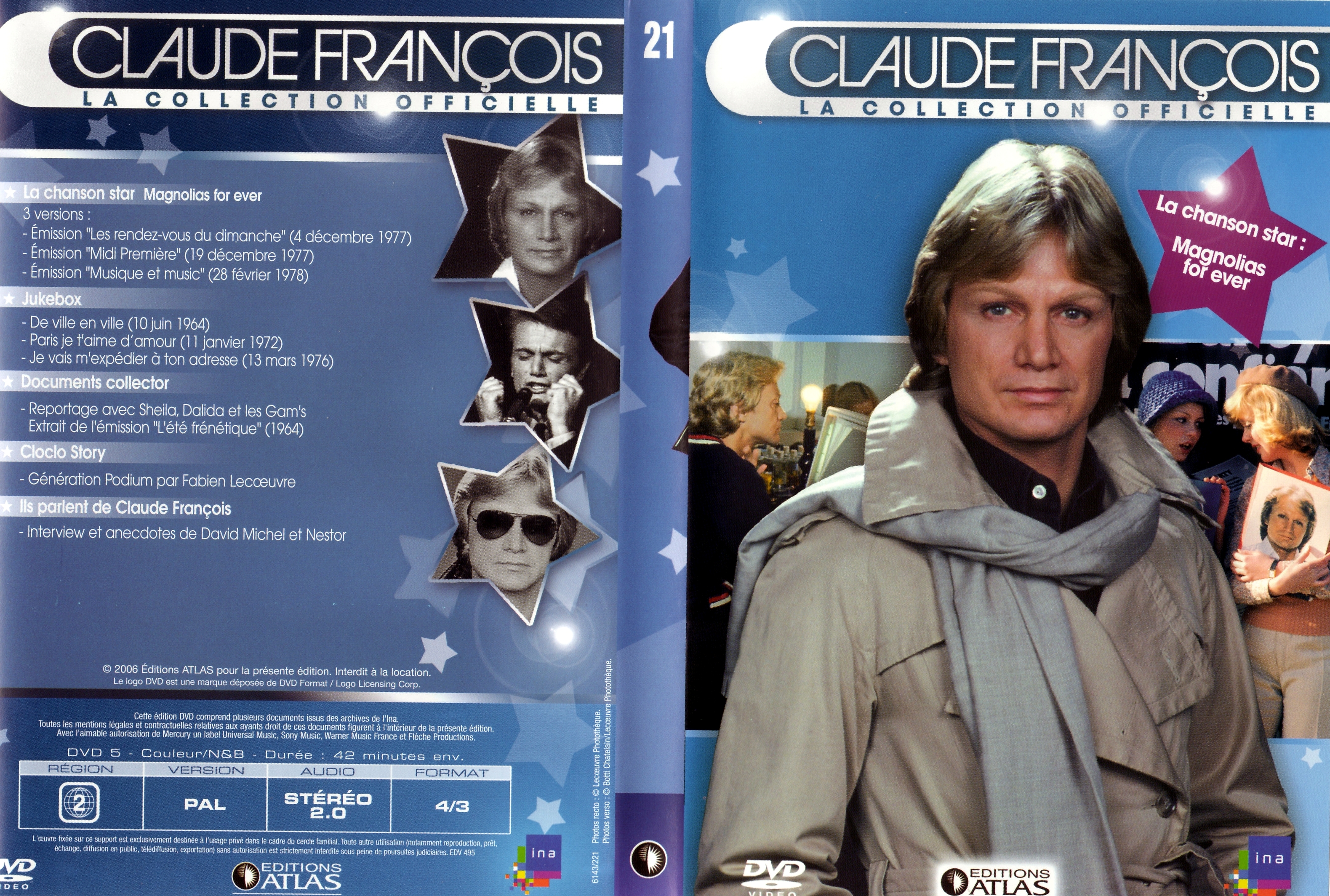 Jaquette DVD Claude Francois la collection officielle vol 21