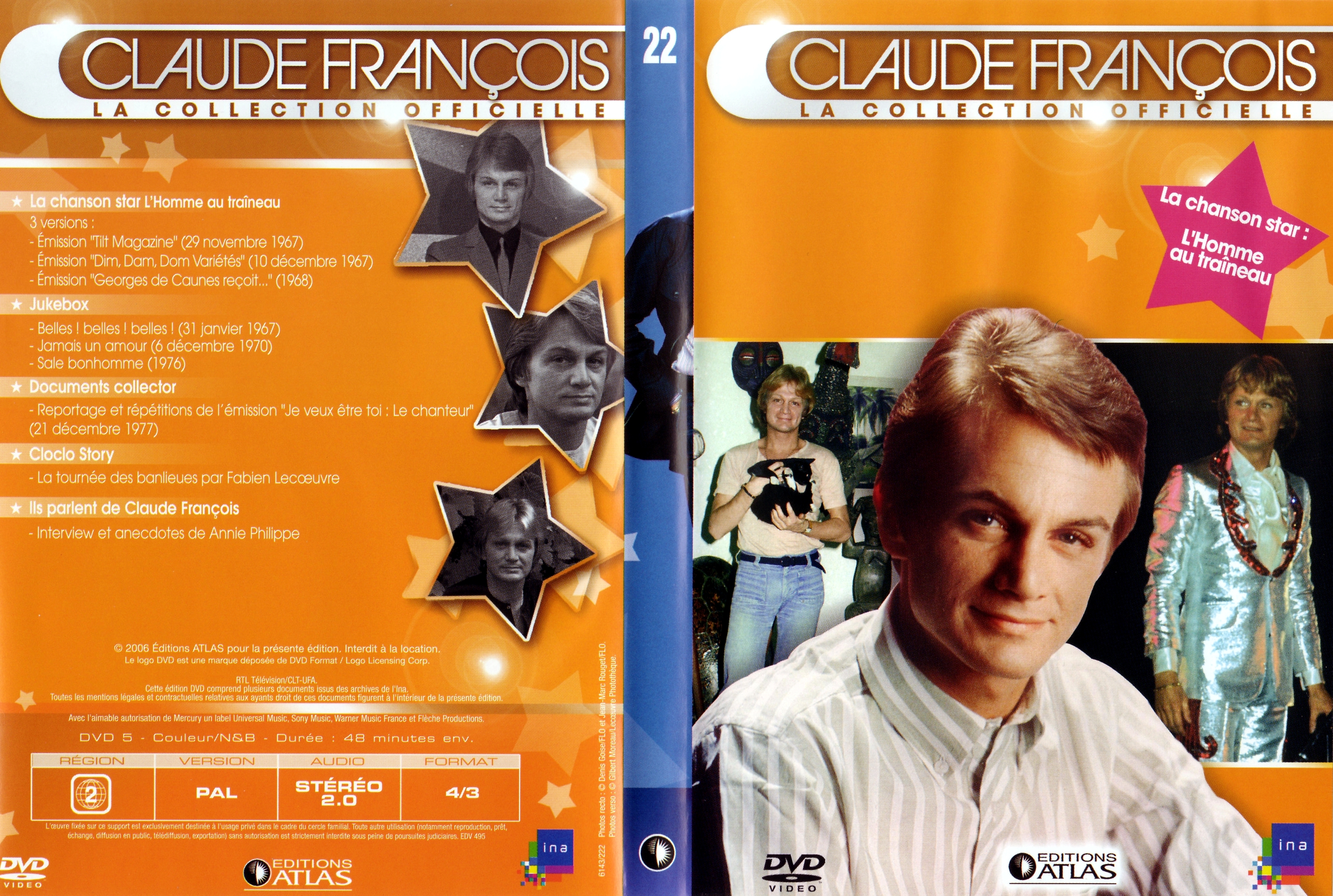 Jaquette DVD Claude Francois la collection officielle vol 22