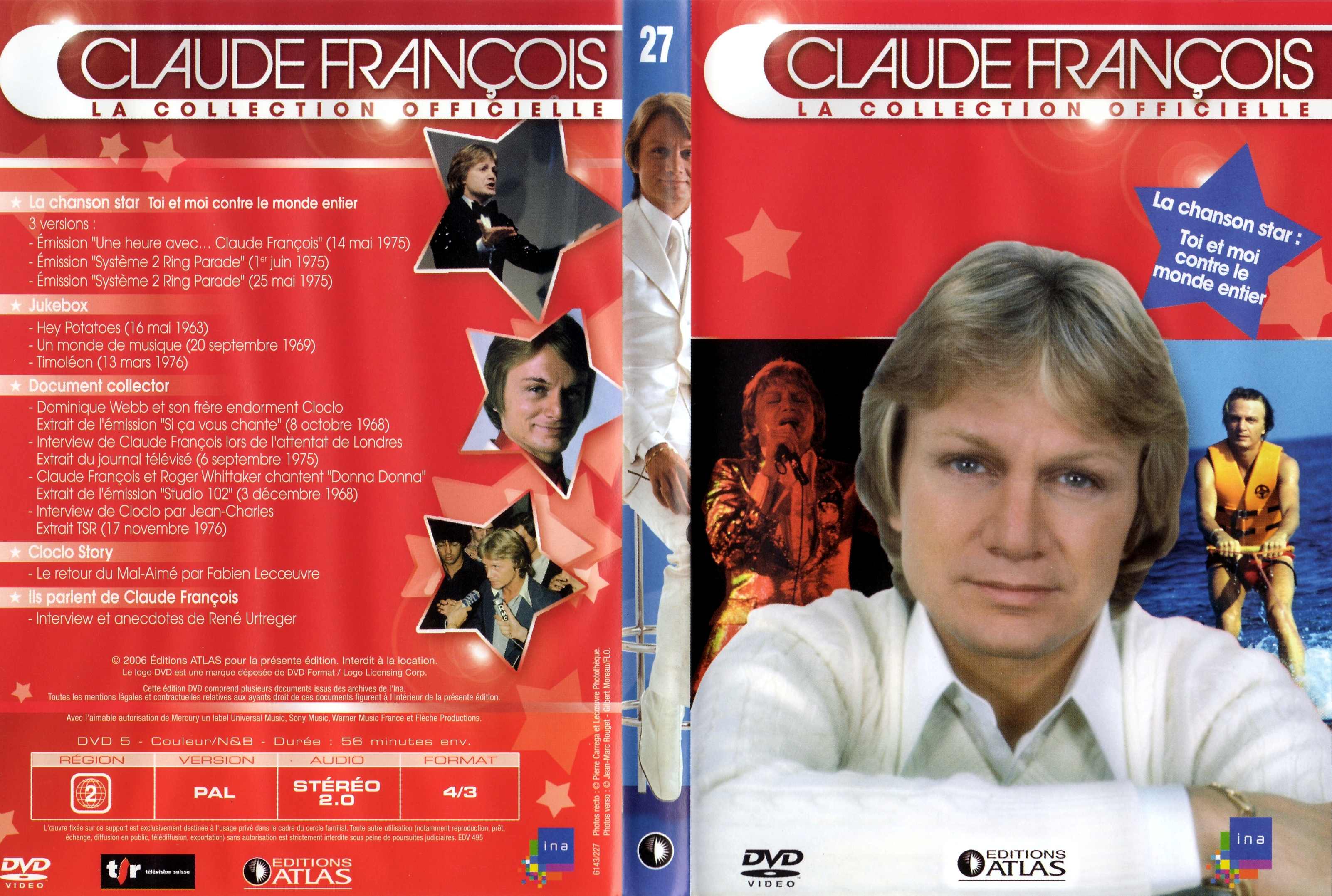 Jaquette DVD Claude Francois la collection officielle vol 27