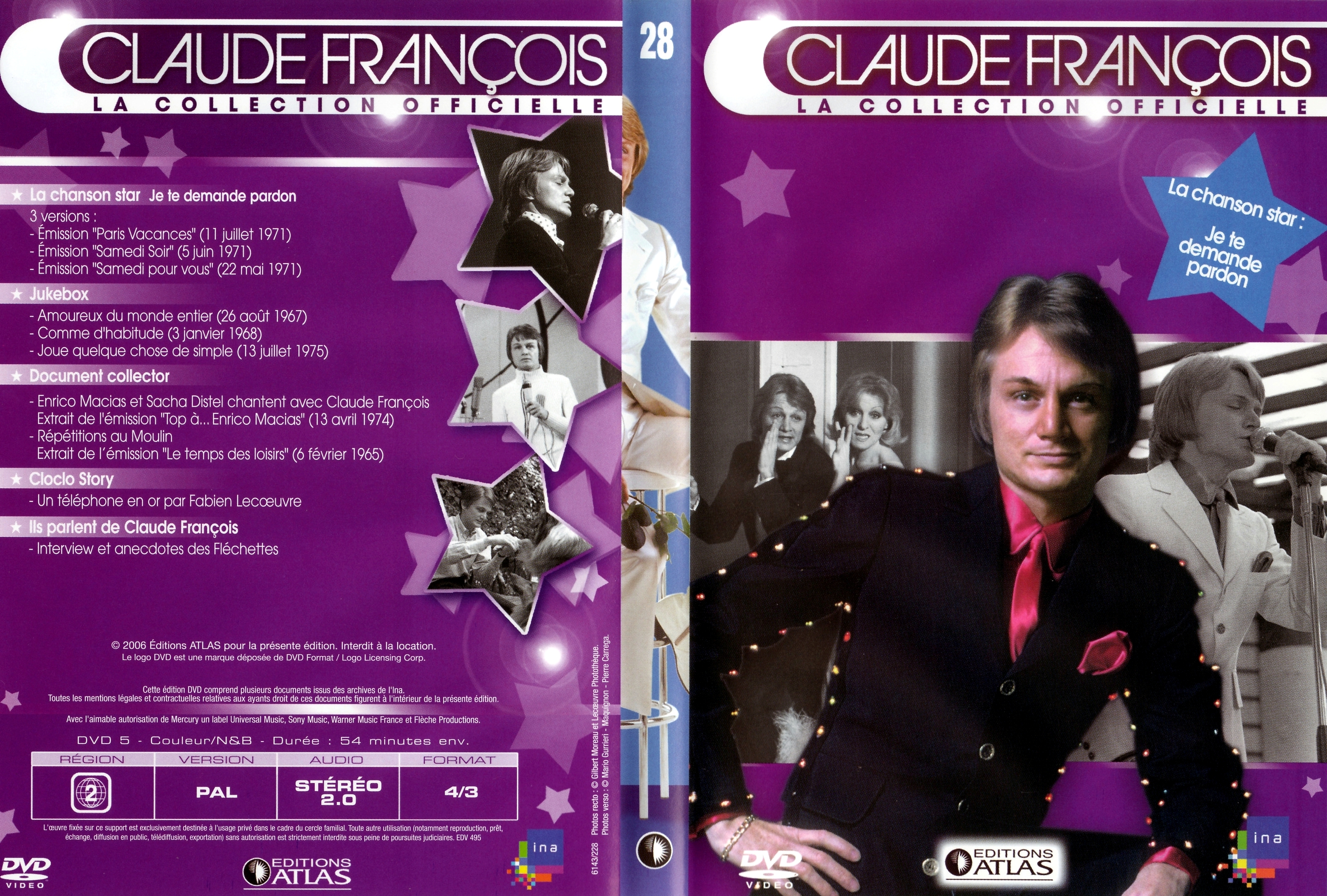 Jaquette DVD Claude Francois la collection officielle vol 28