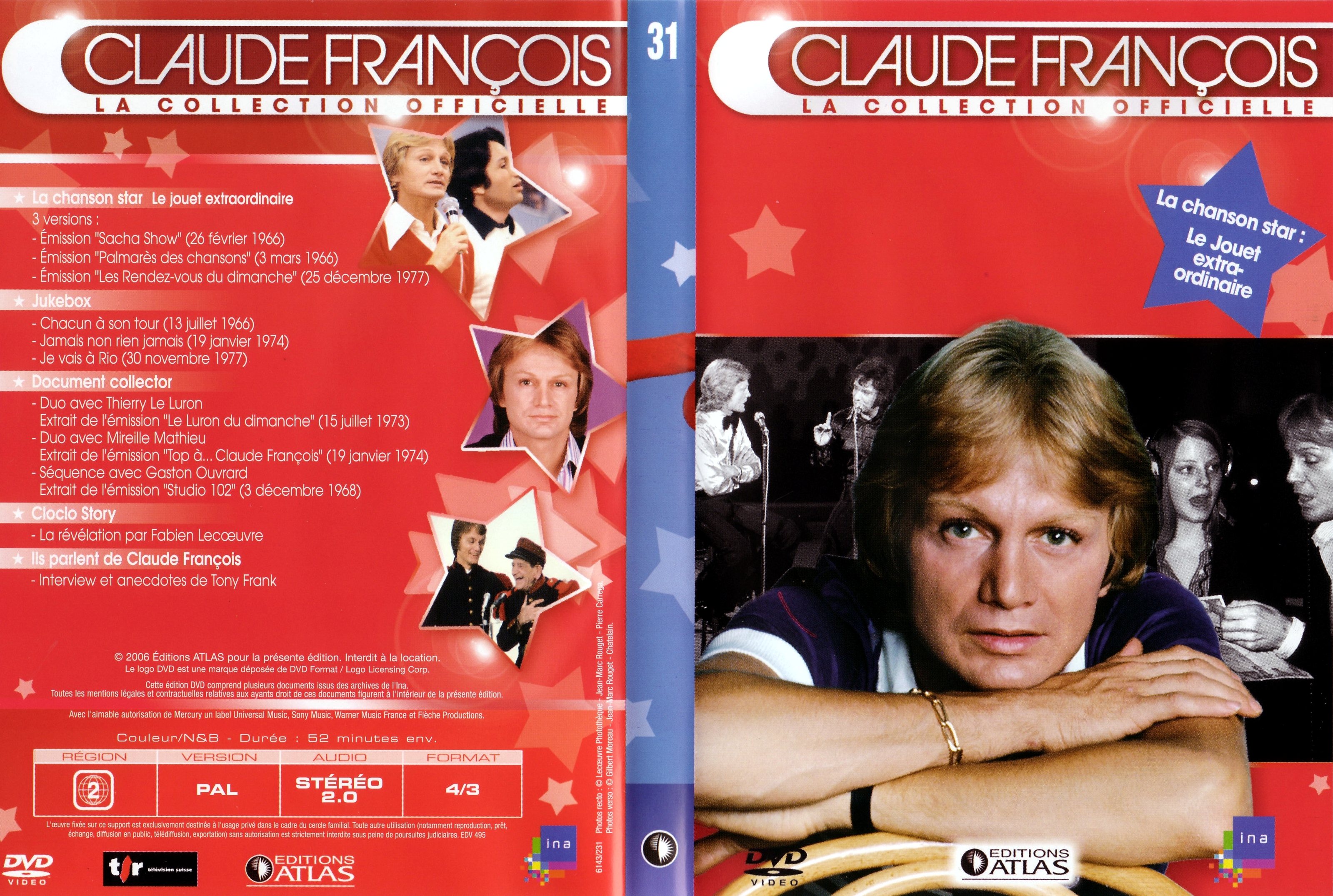 Jaquette DVD Claude Francois la collection officielle vol 31
