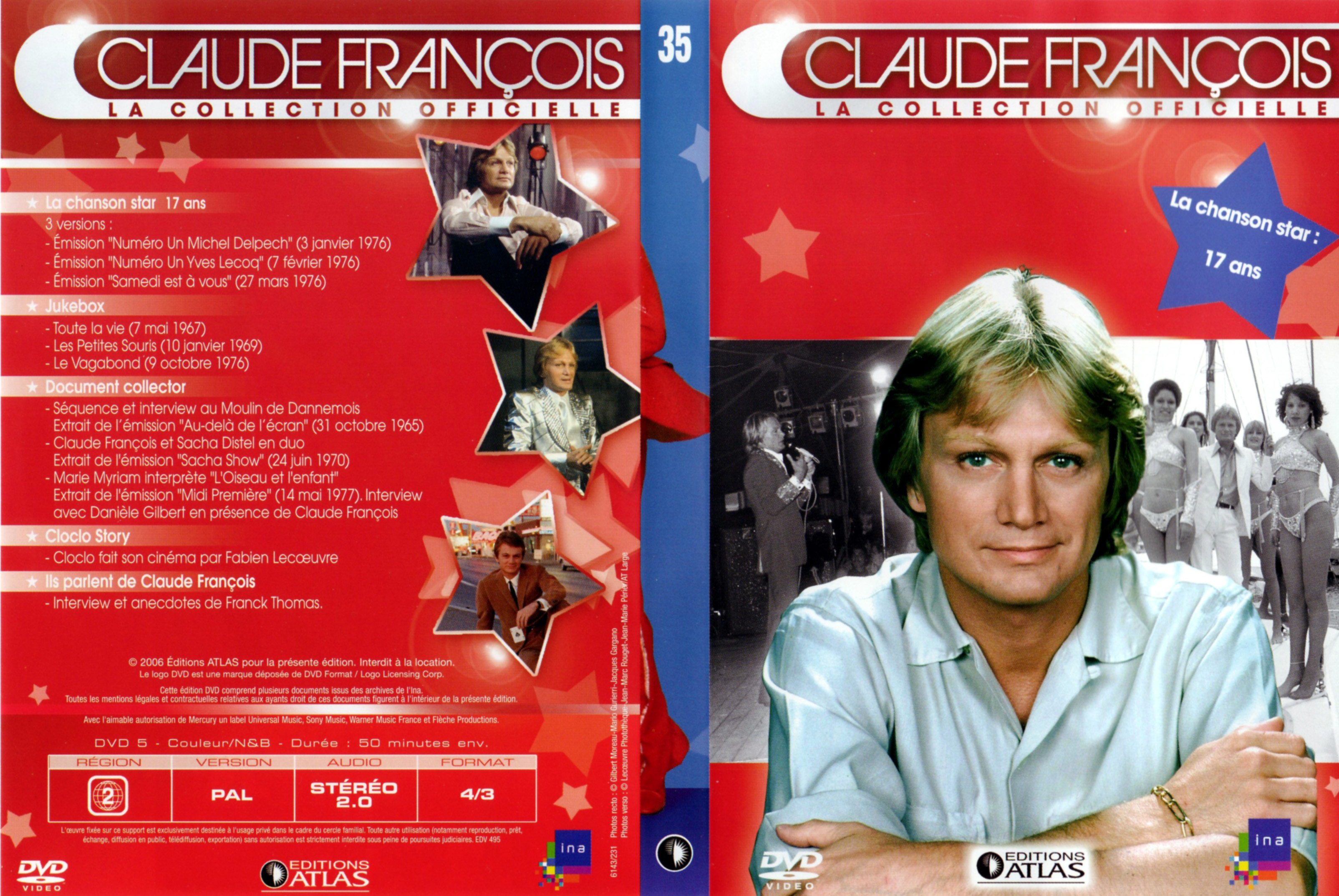 Jaquette DVD Claude Francois la collection officielle vol 35