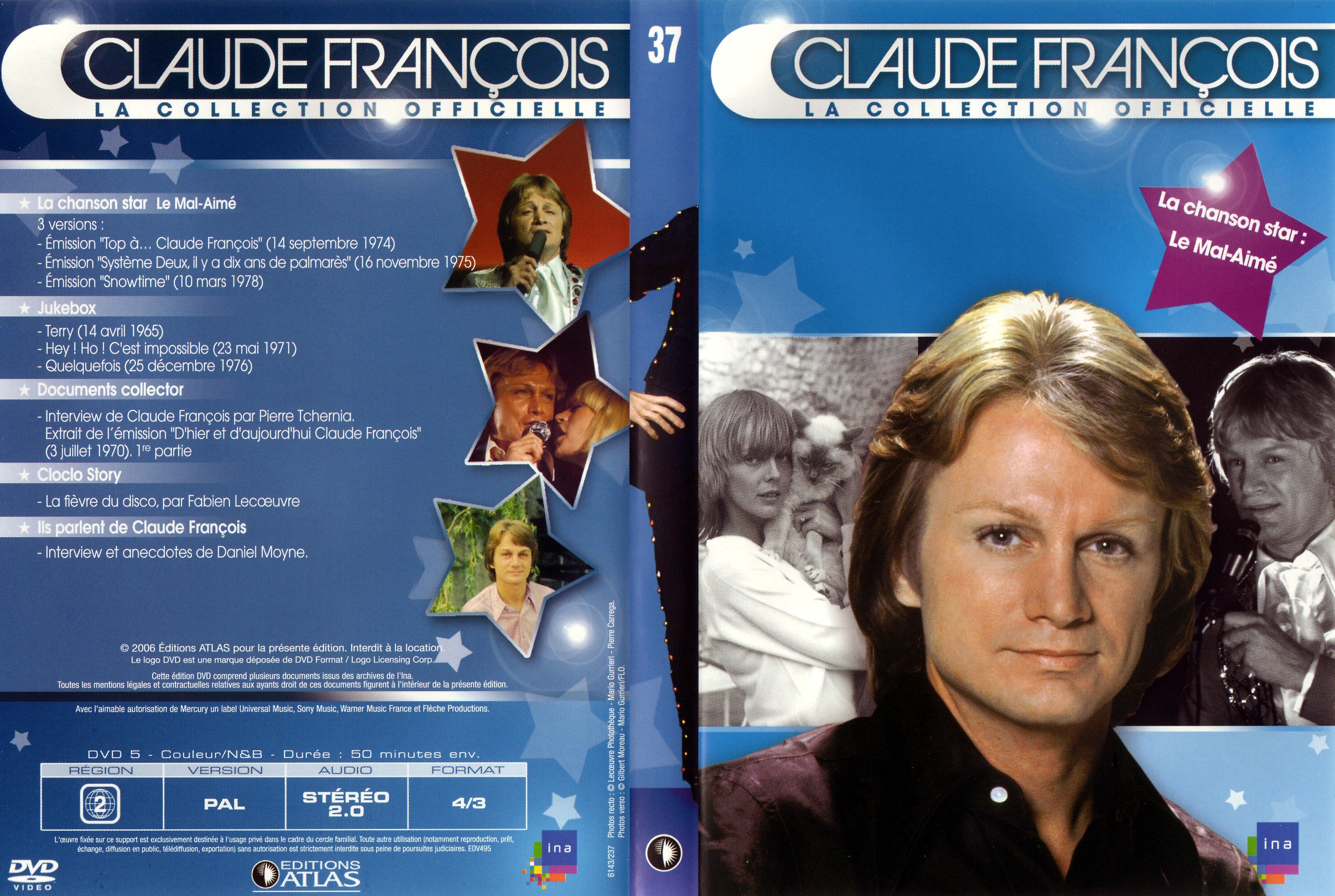 Jaquette DVD Claude Francois la collection officielle vol 37