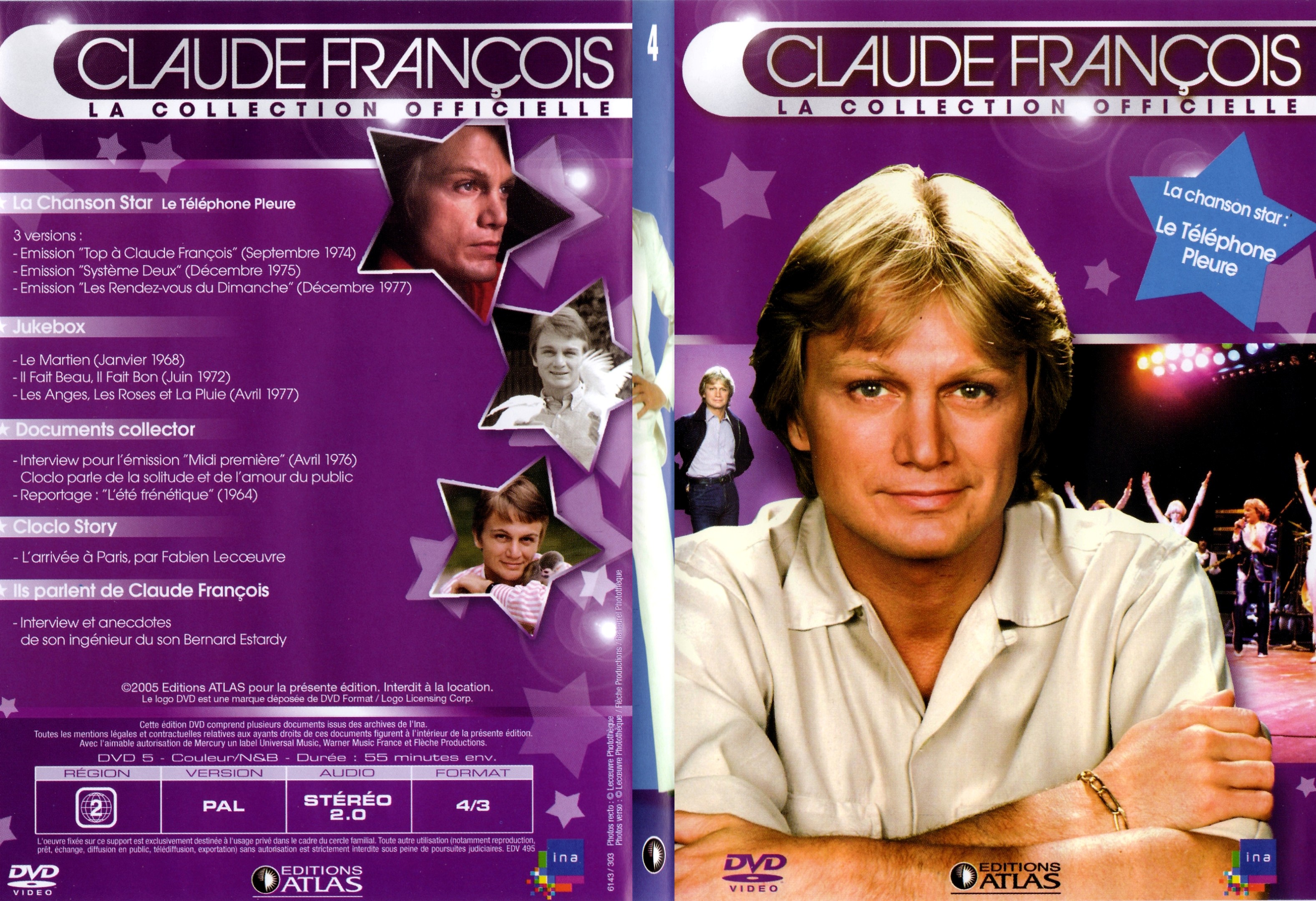 Jaquette DVD Claude francois le collection officielle vol 04 - SLIM