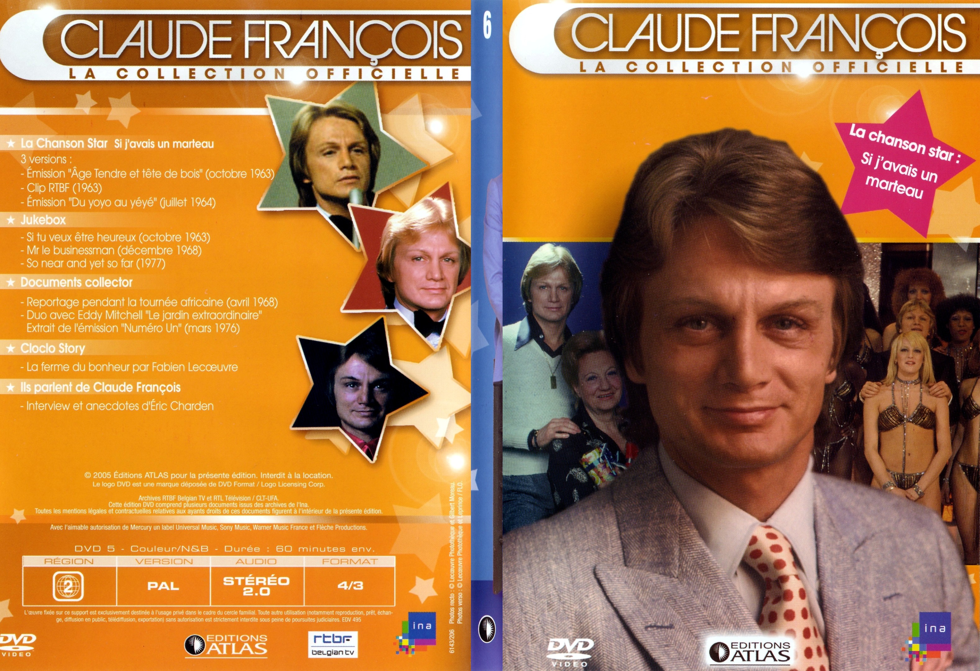 Jaquette DVD Claude francois le collection officielle vol 06 - SLIM