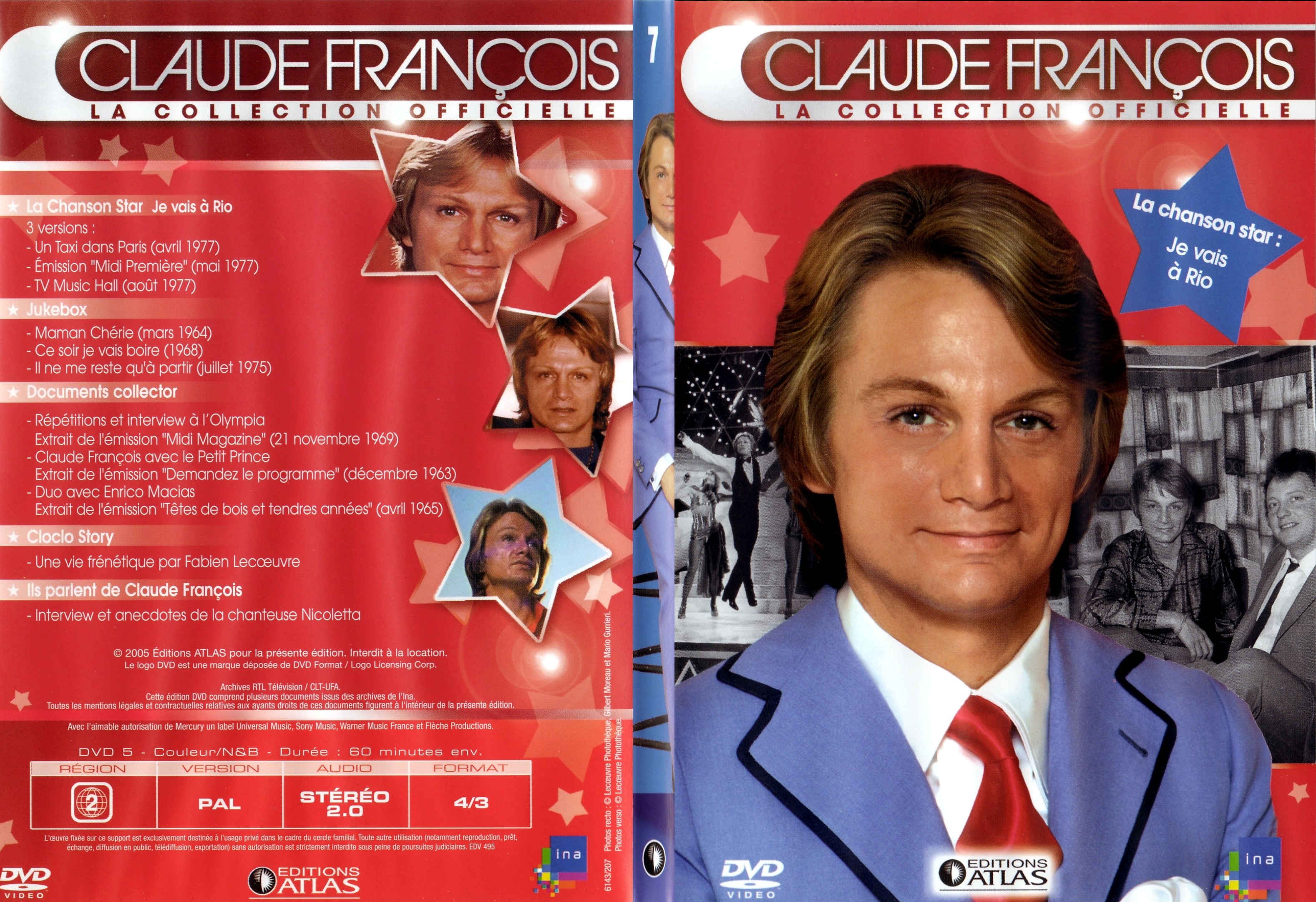 Jaquette DVD Claude francois le collection officielle vol 07 - SLIM