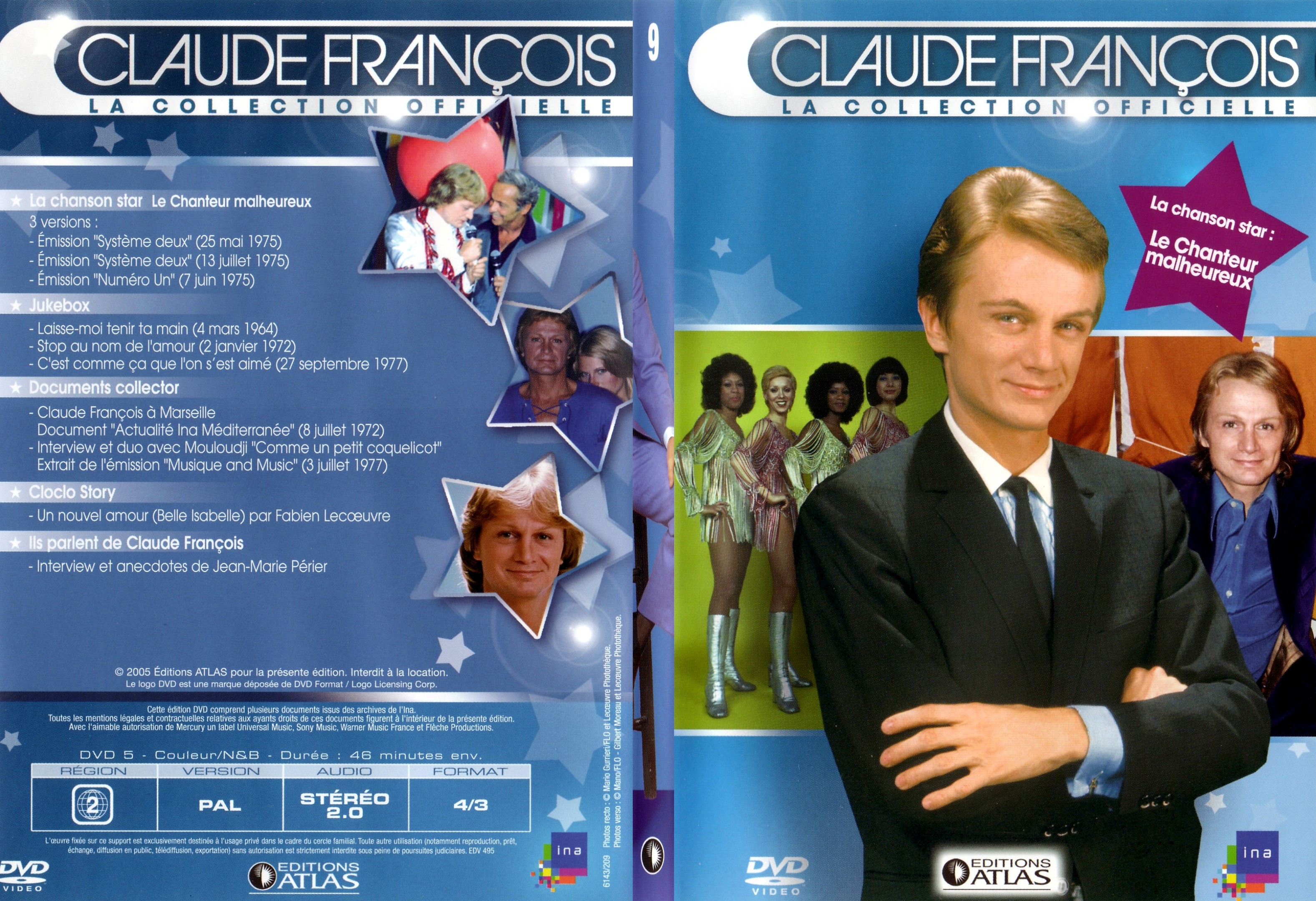 Jaquette DVD Claude francois le collection officielle vol 09 - SLIM