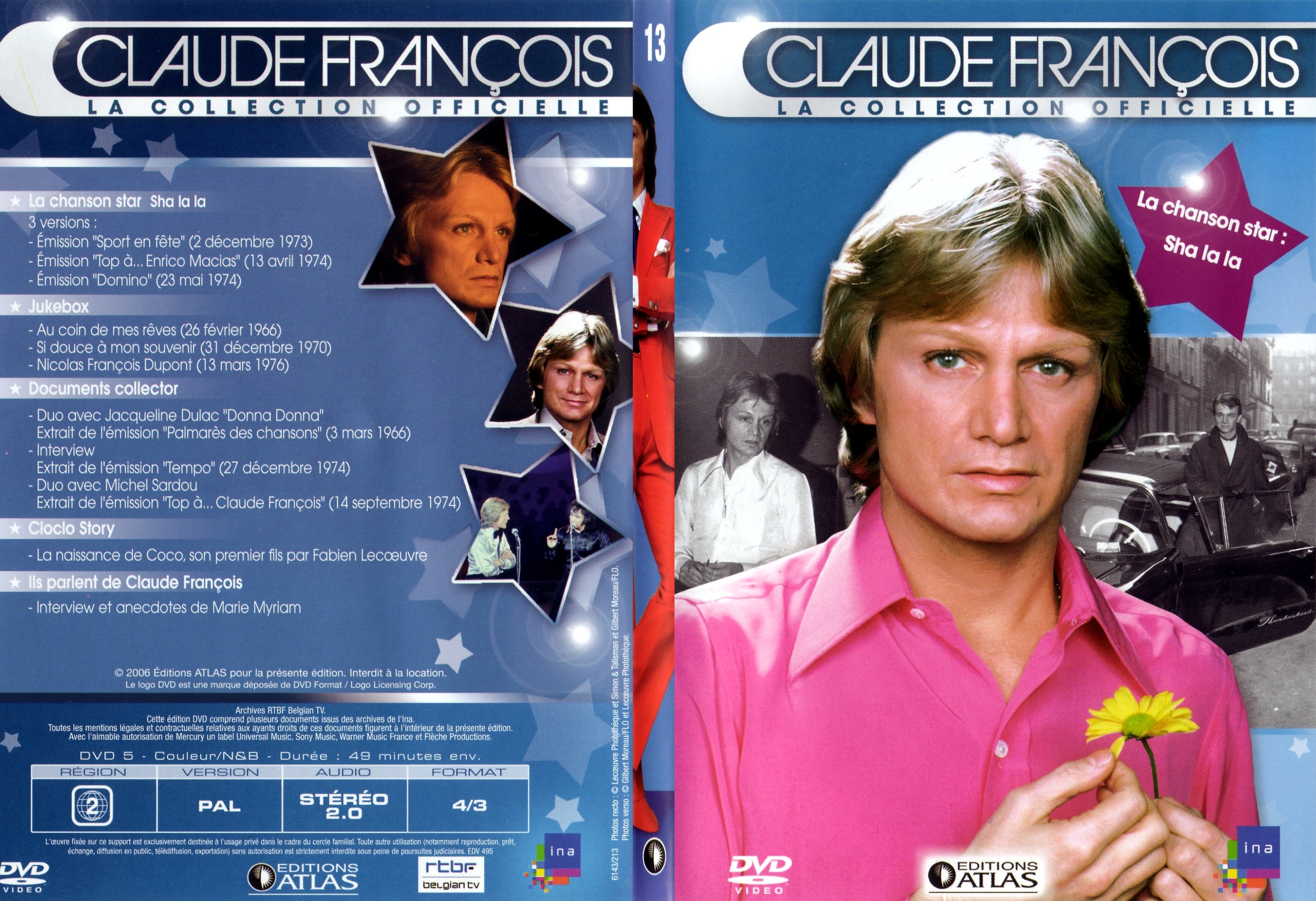 Jaquette DVD Claude francois le collection officielle vol 13 - SLIM