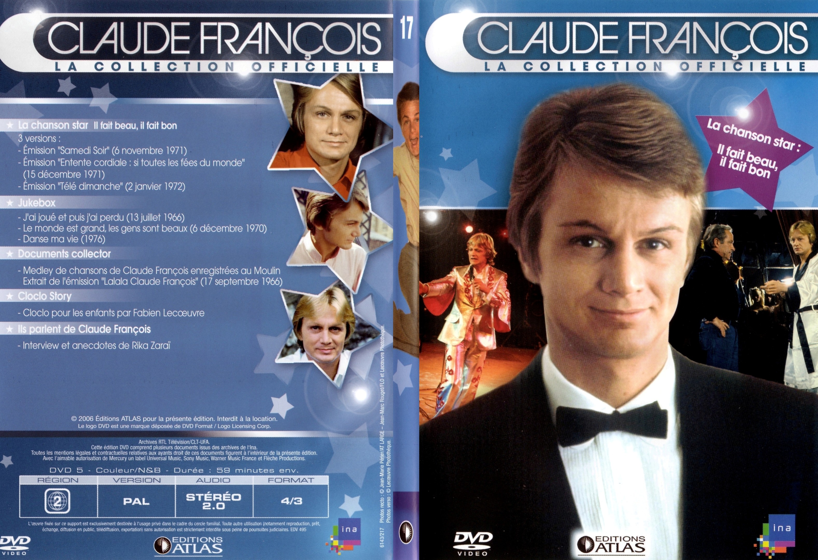 Jaquette DVD Claude francois le collection officielle vol 17 - SLIM