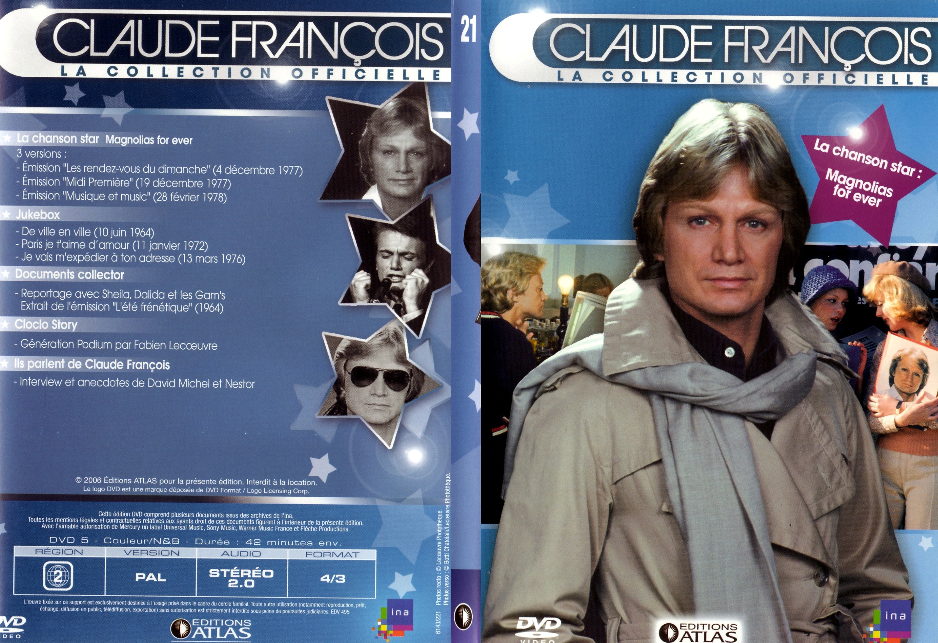 Jaquette DVD Claude francois le collection officielle vol 21 - SLIM