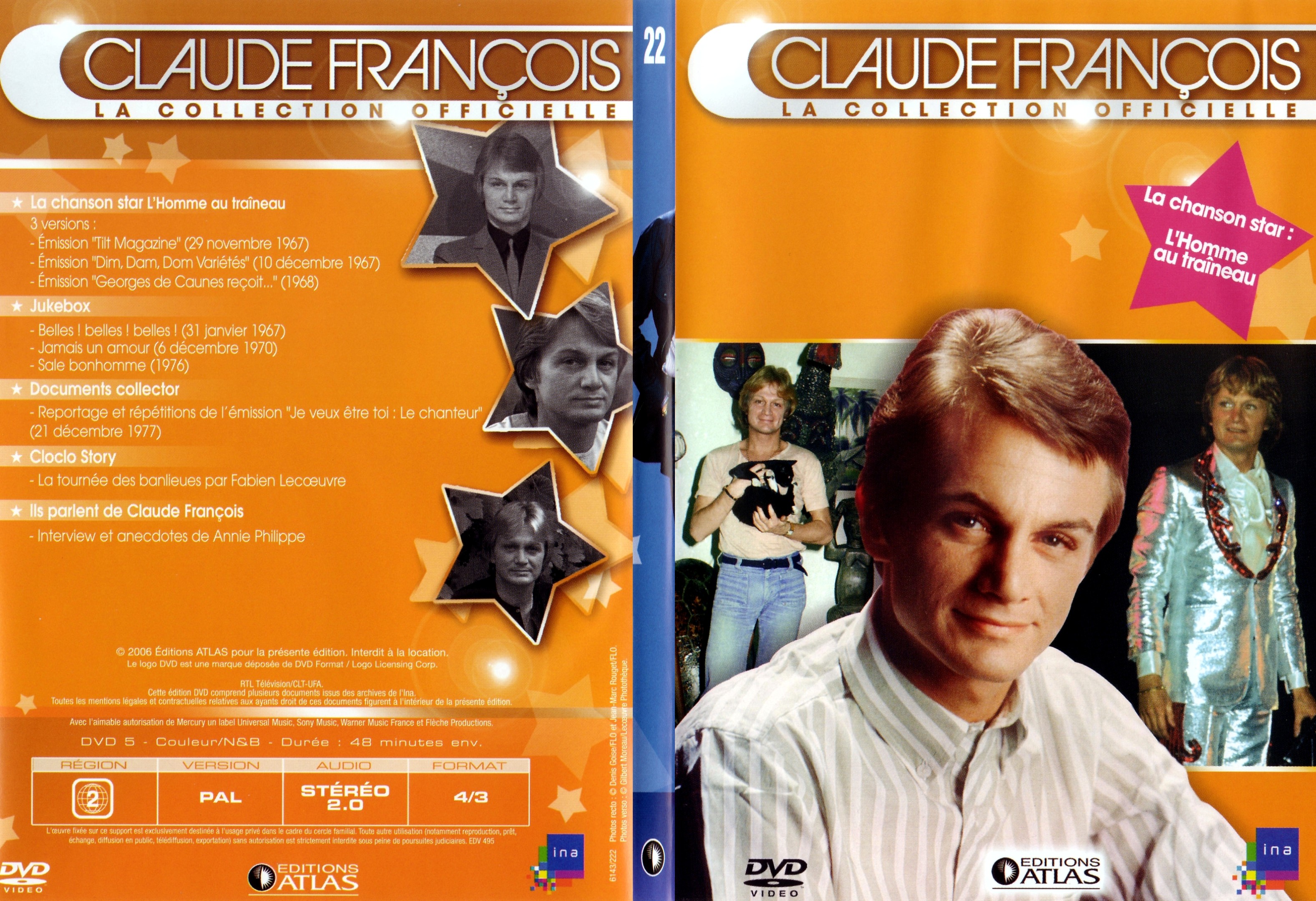 Jaquette DVD Claude francois le collection officielle vol 22 - SLIM