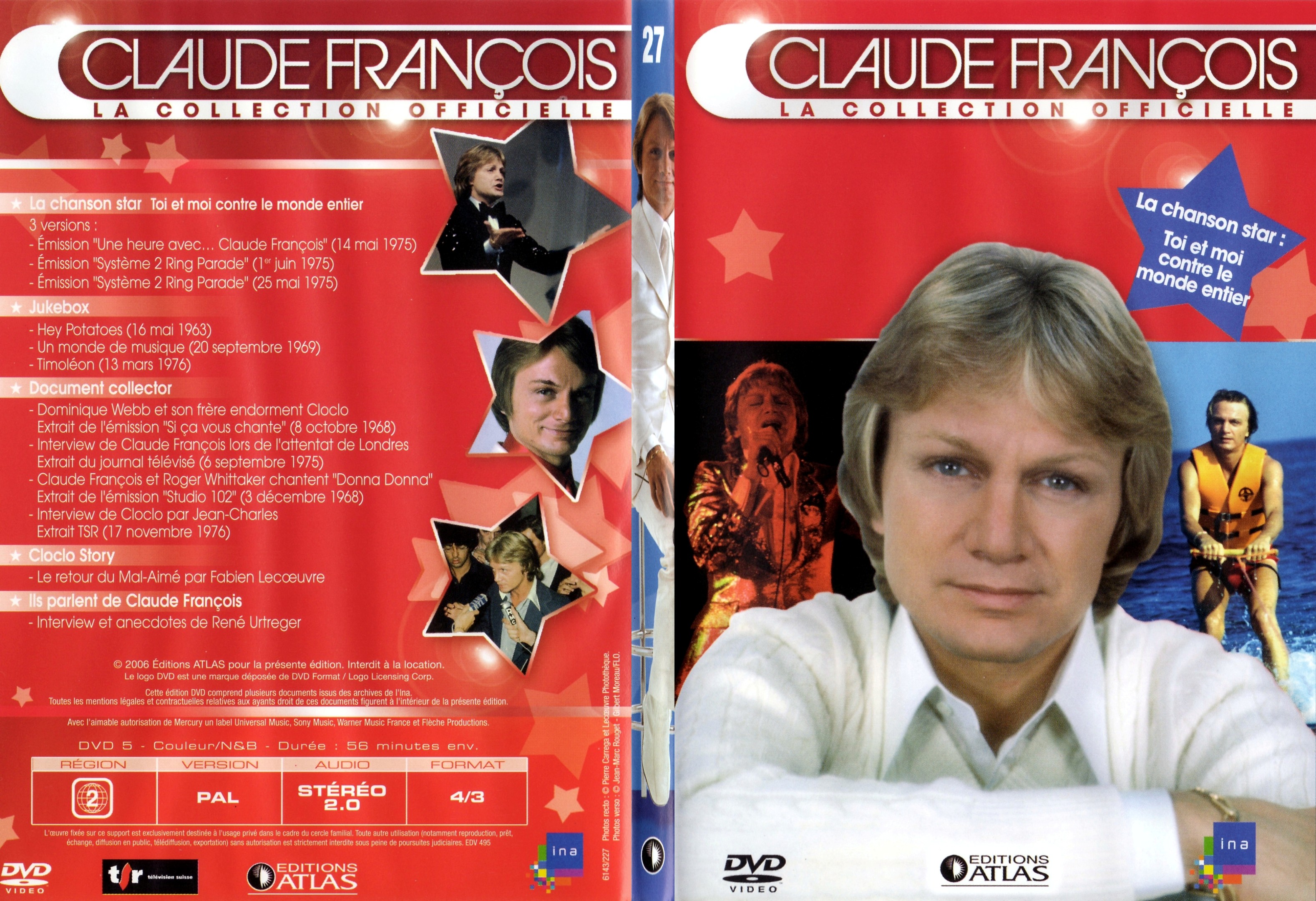 Jaquette DVD Claude francois le collection officielle vol 27 - SLIM