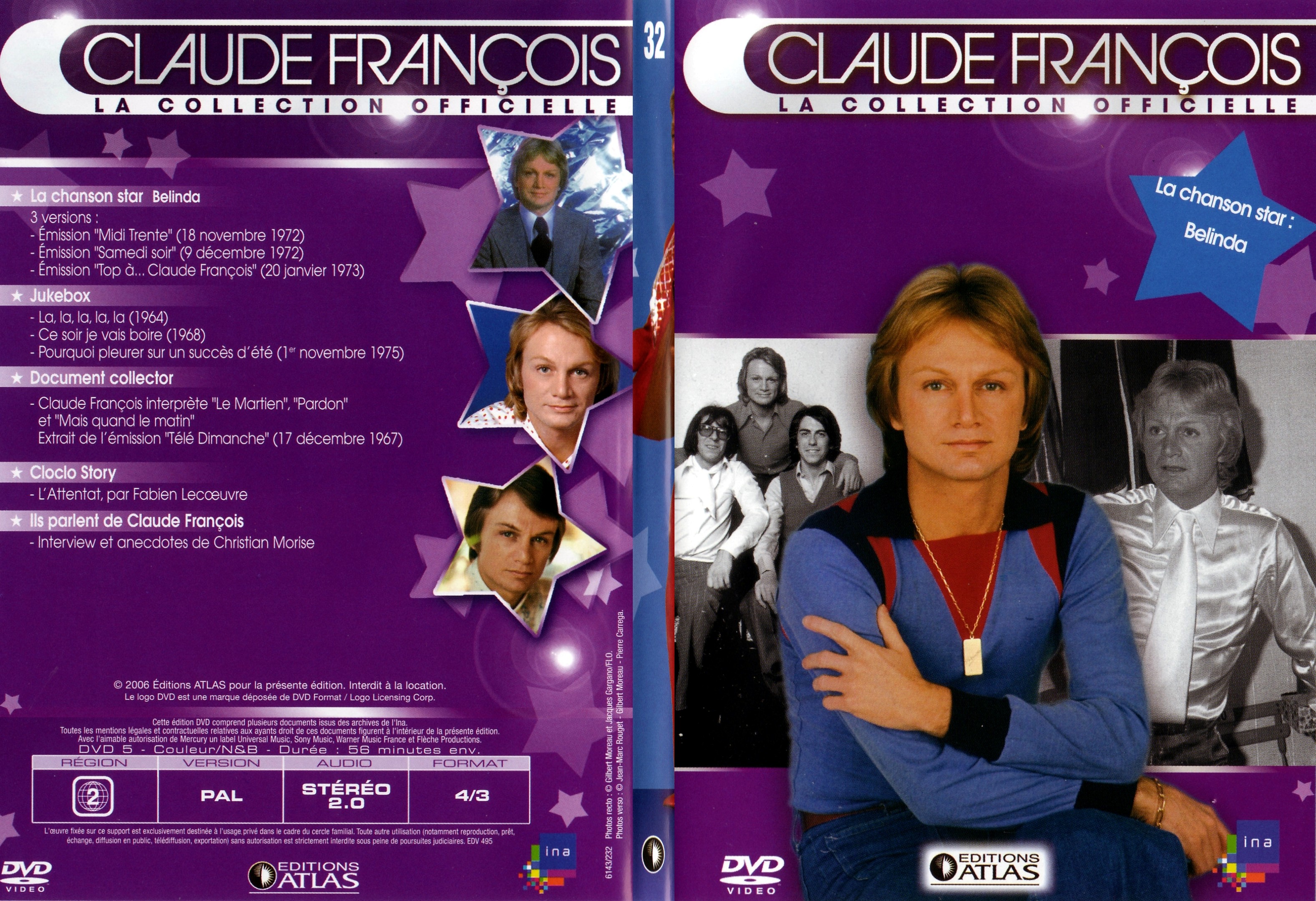 Jaquette DVD Claude francois le collection officielle vol 32 - SLIM