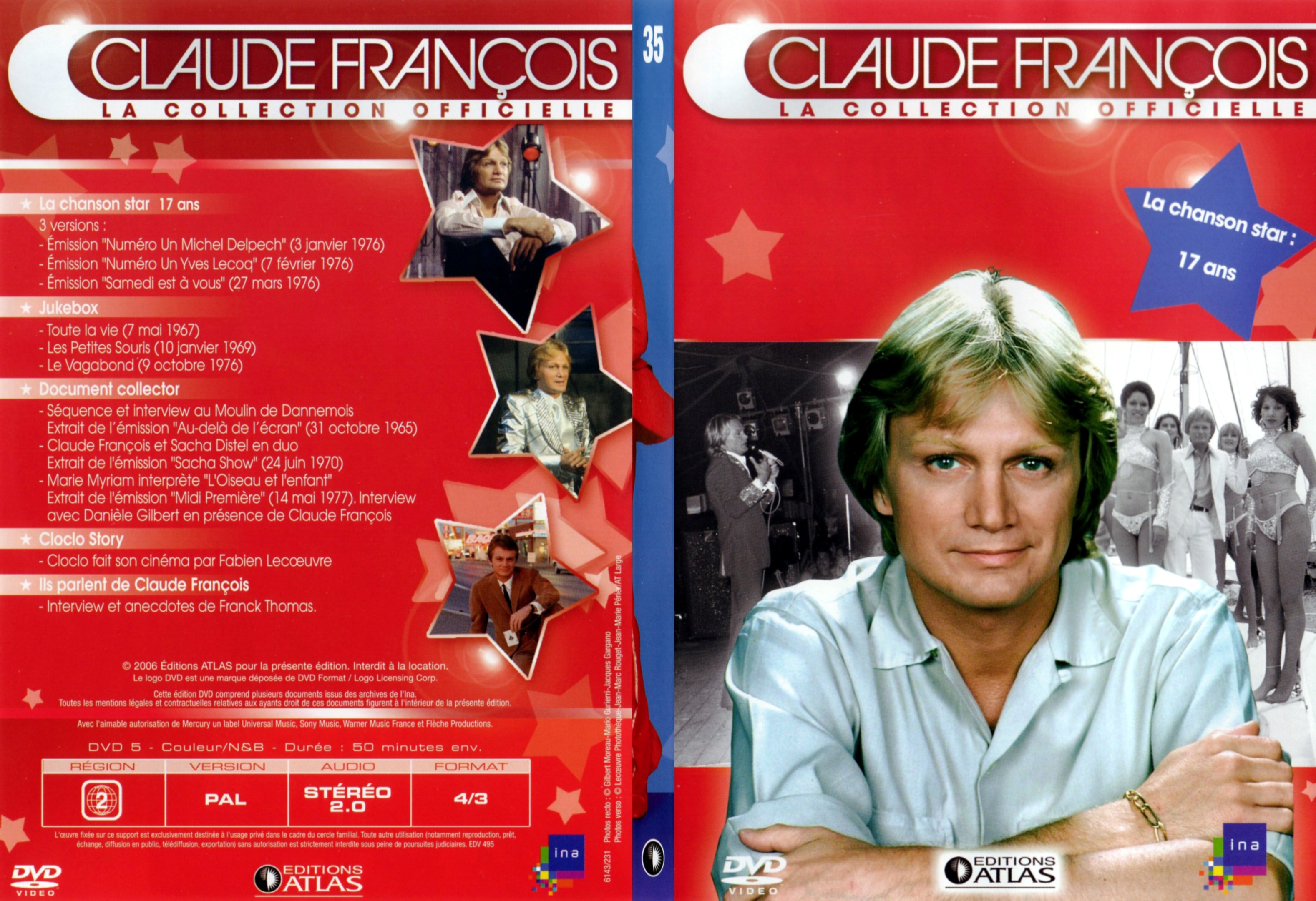 Jaquette DVD Claude francois le collection officielle vol 35 - SLIM