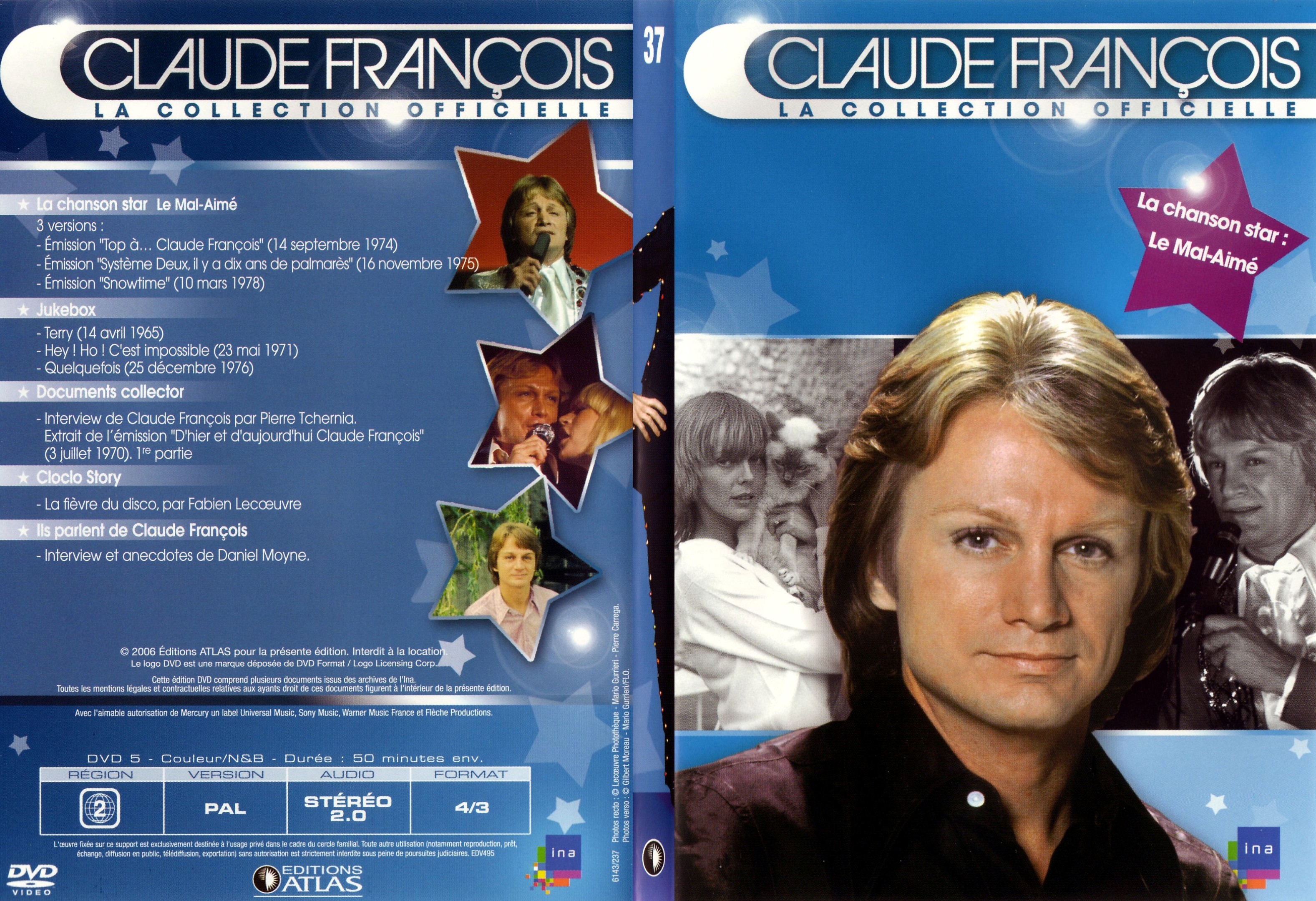 Jaquette DVD Claude francois le collection officielle vol 37 - SLIM