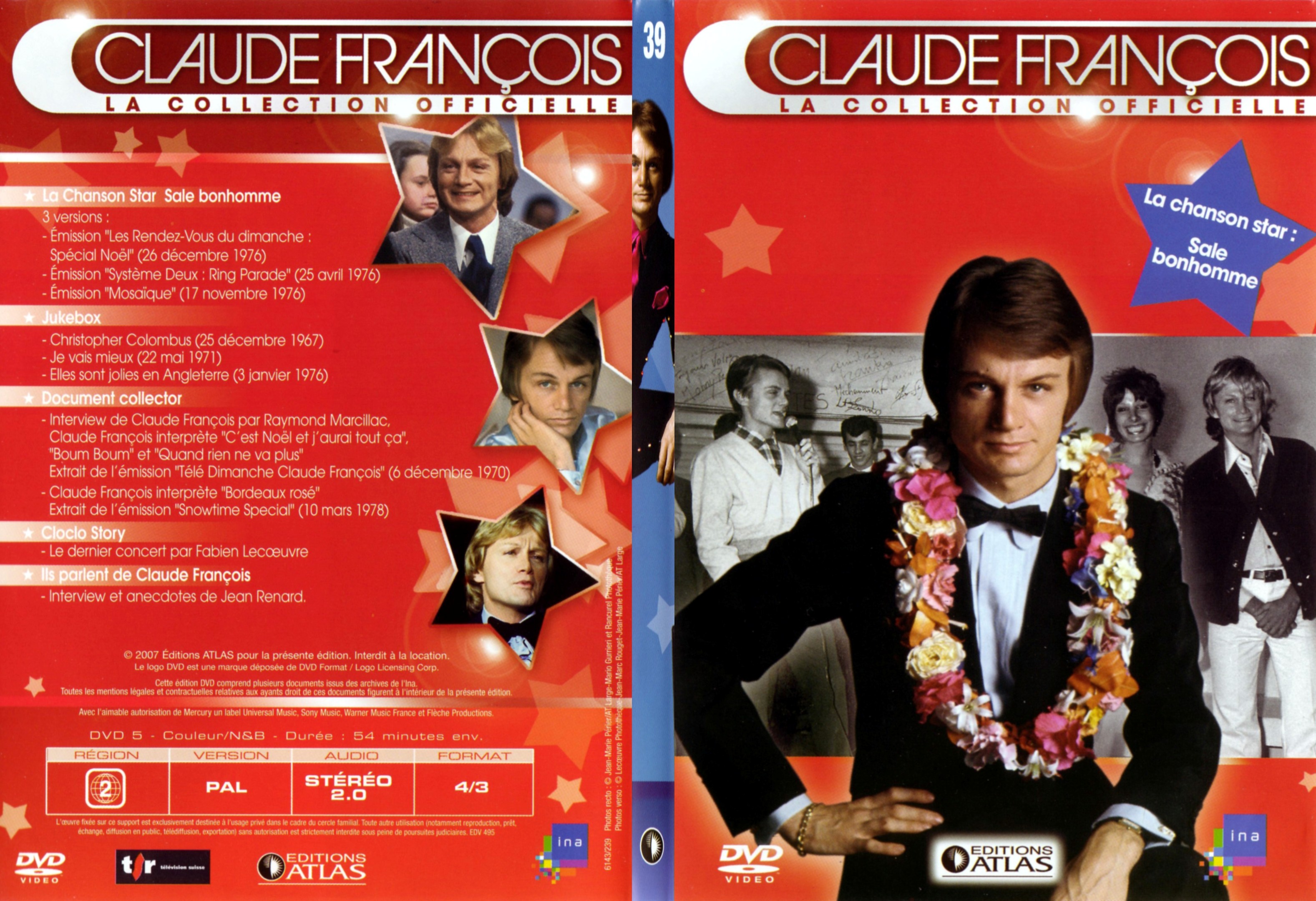 Jaquette DVD Claude francois le collection officielle vol 39 - SLIM