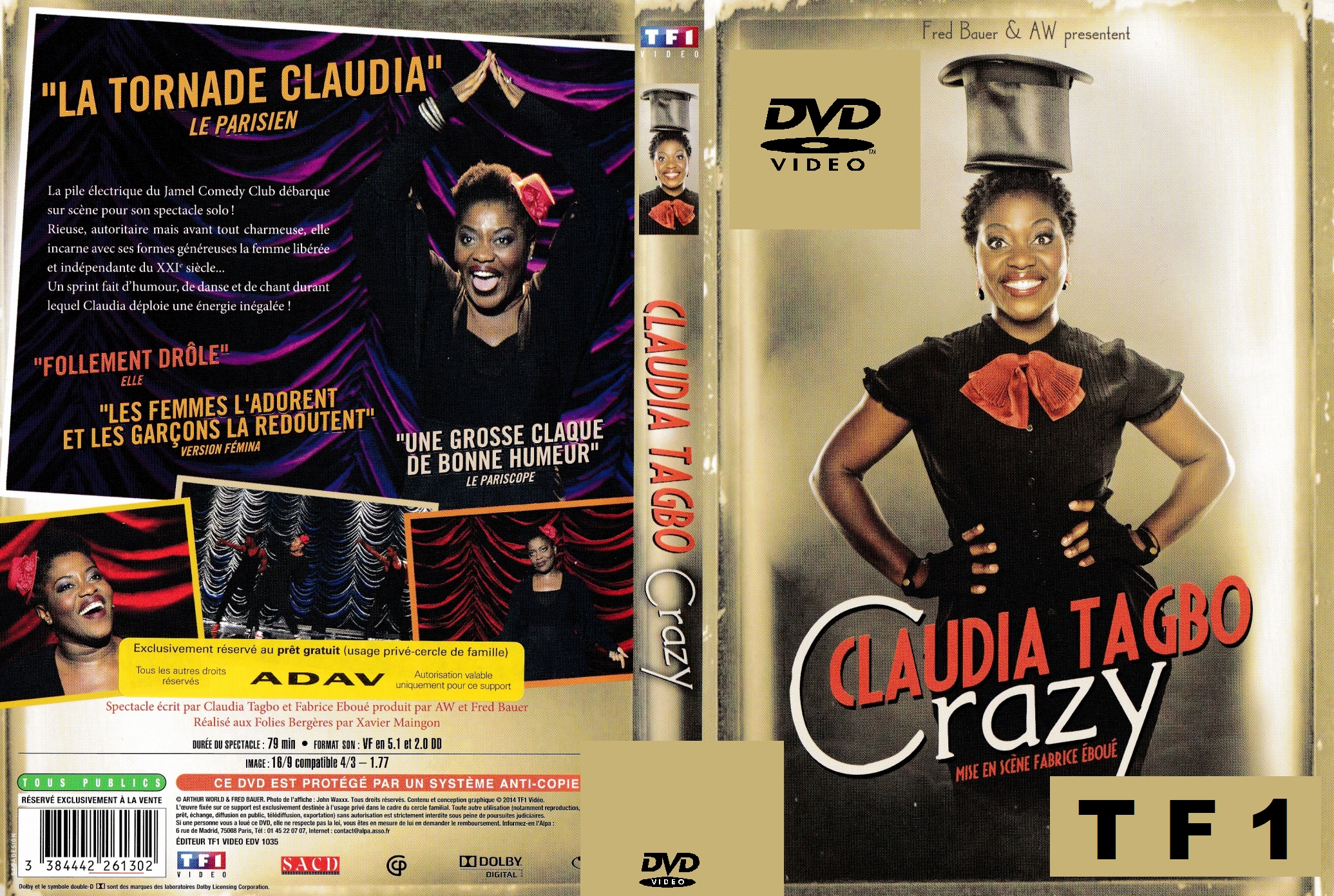 Jaquette DVD Claudia Tagbo - Crazy