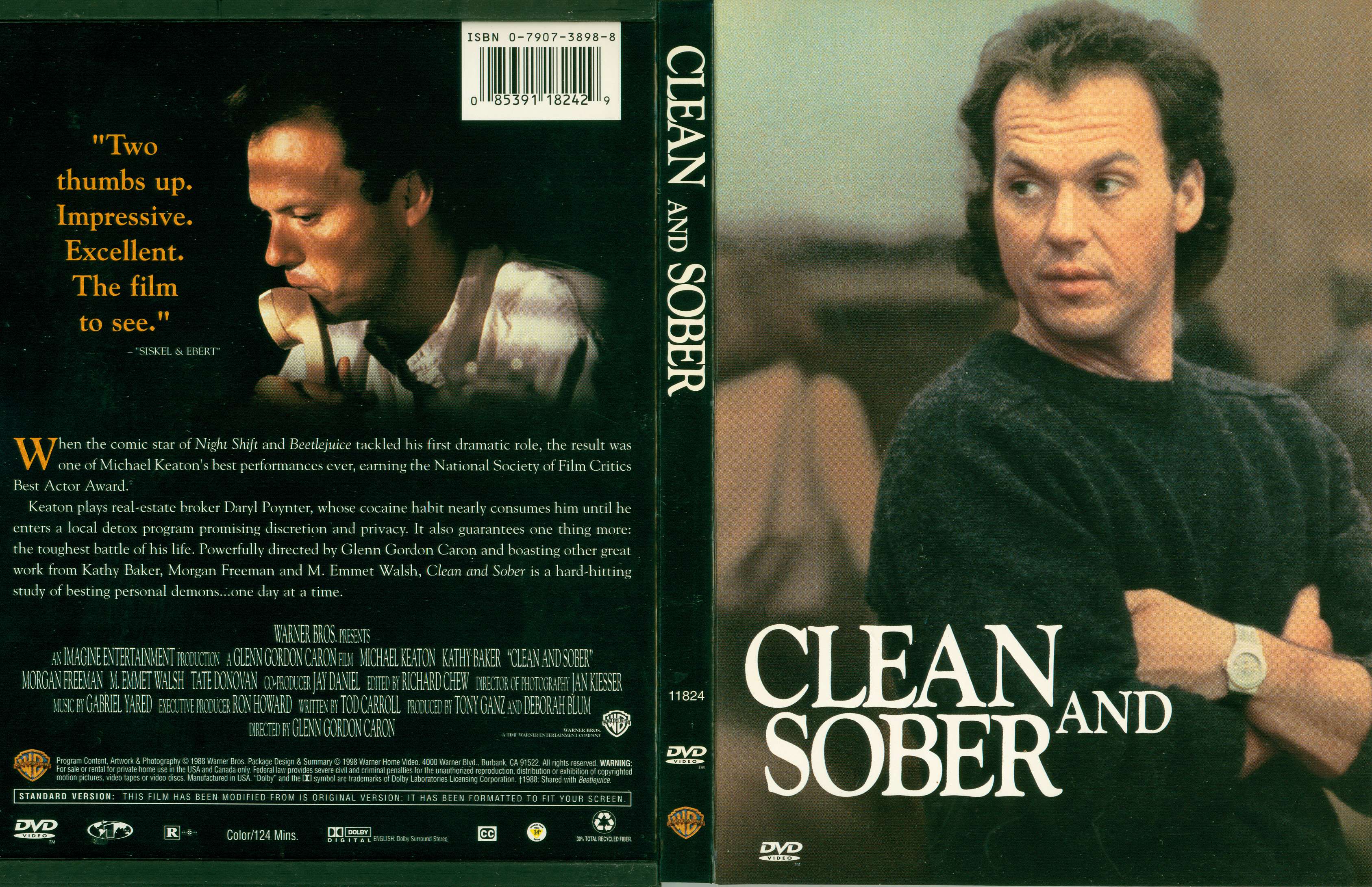 Jaquette DVD Clean and sober Zone 1