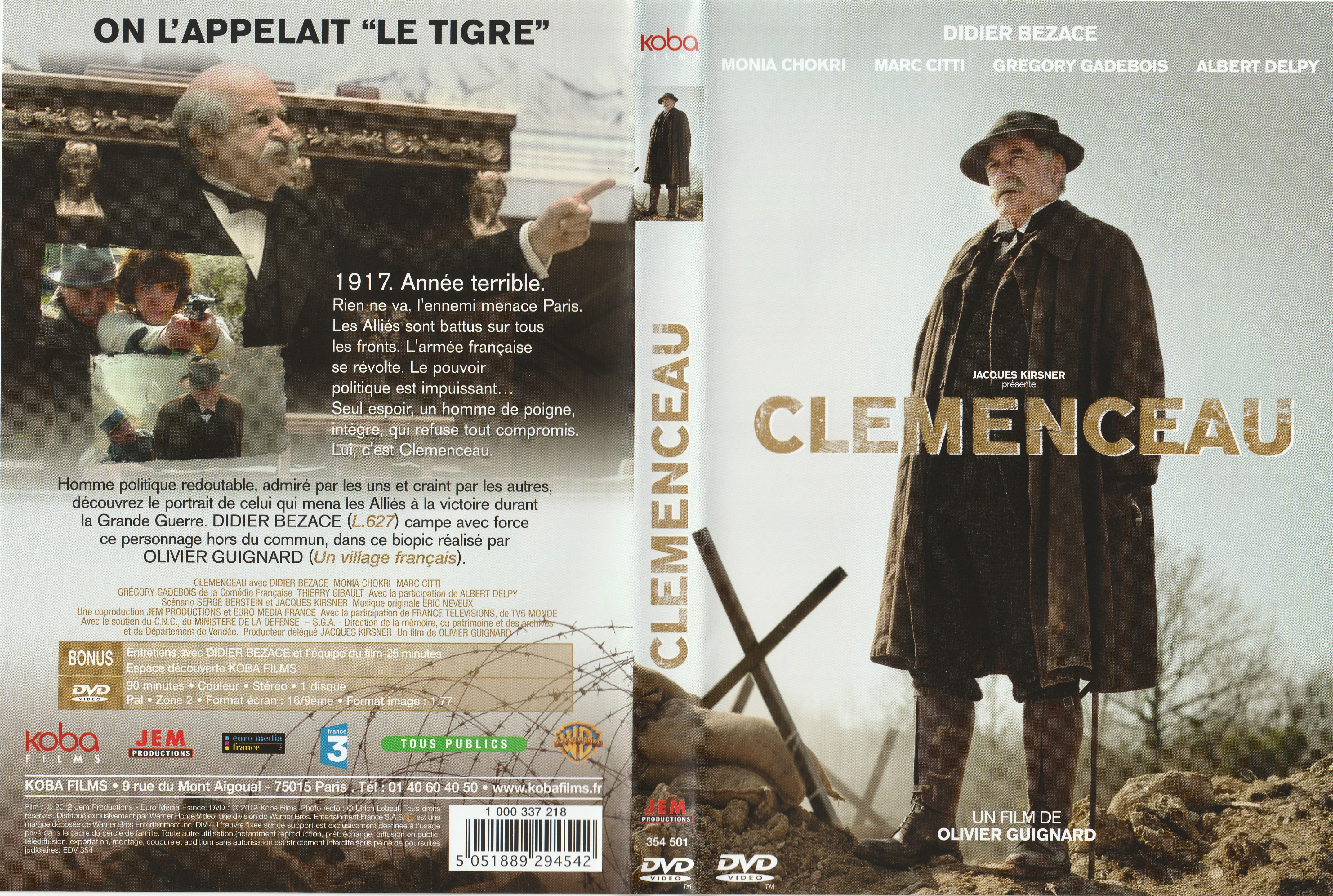 Jaquette DVD Clemenceau guignard