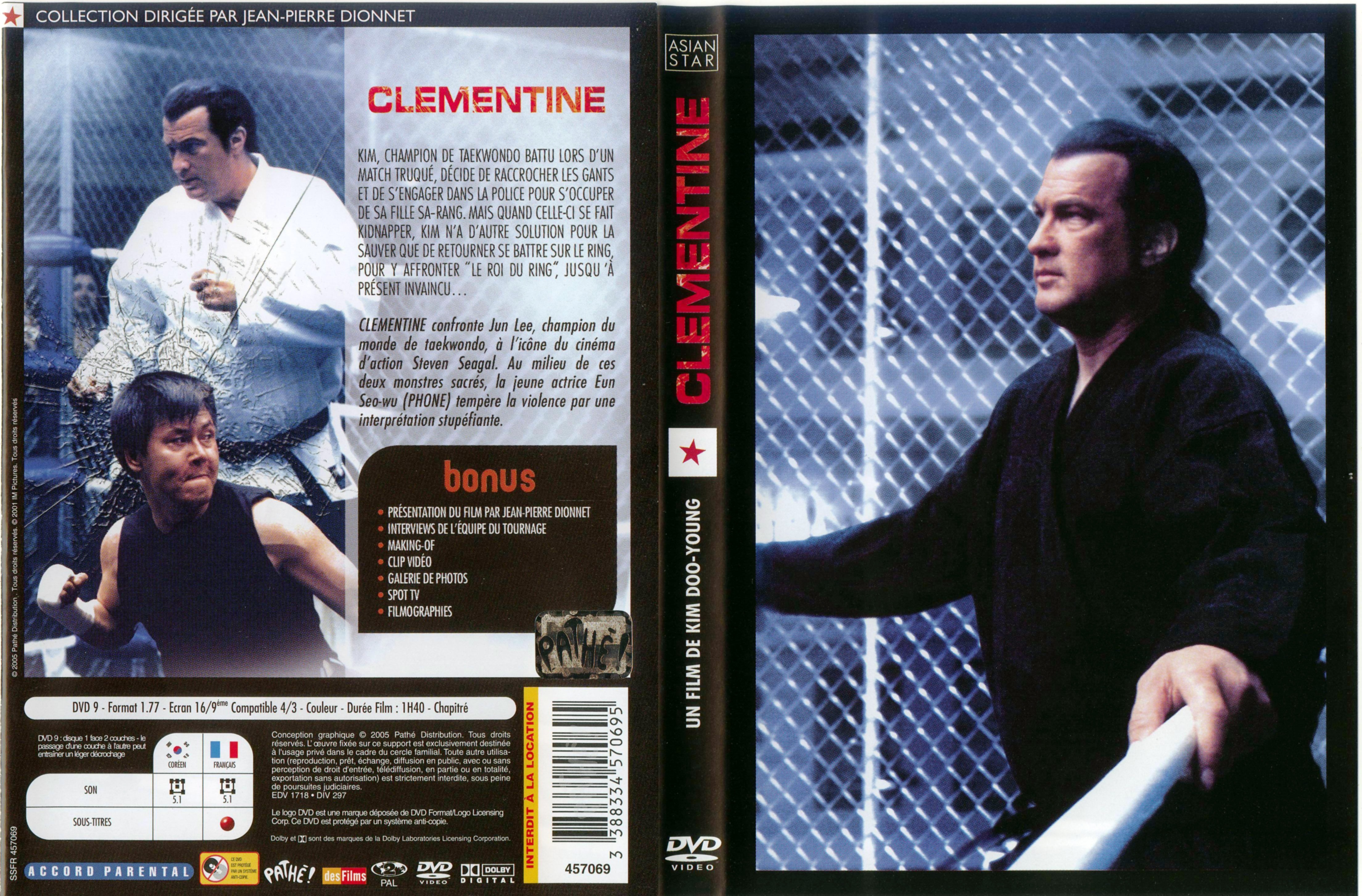 Jaquette DVD Clementine (Steven Seagal) v2
