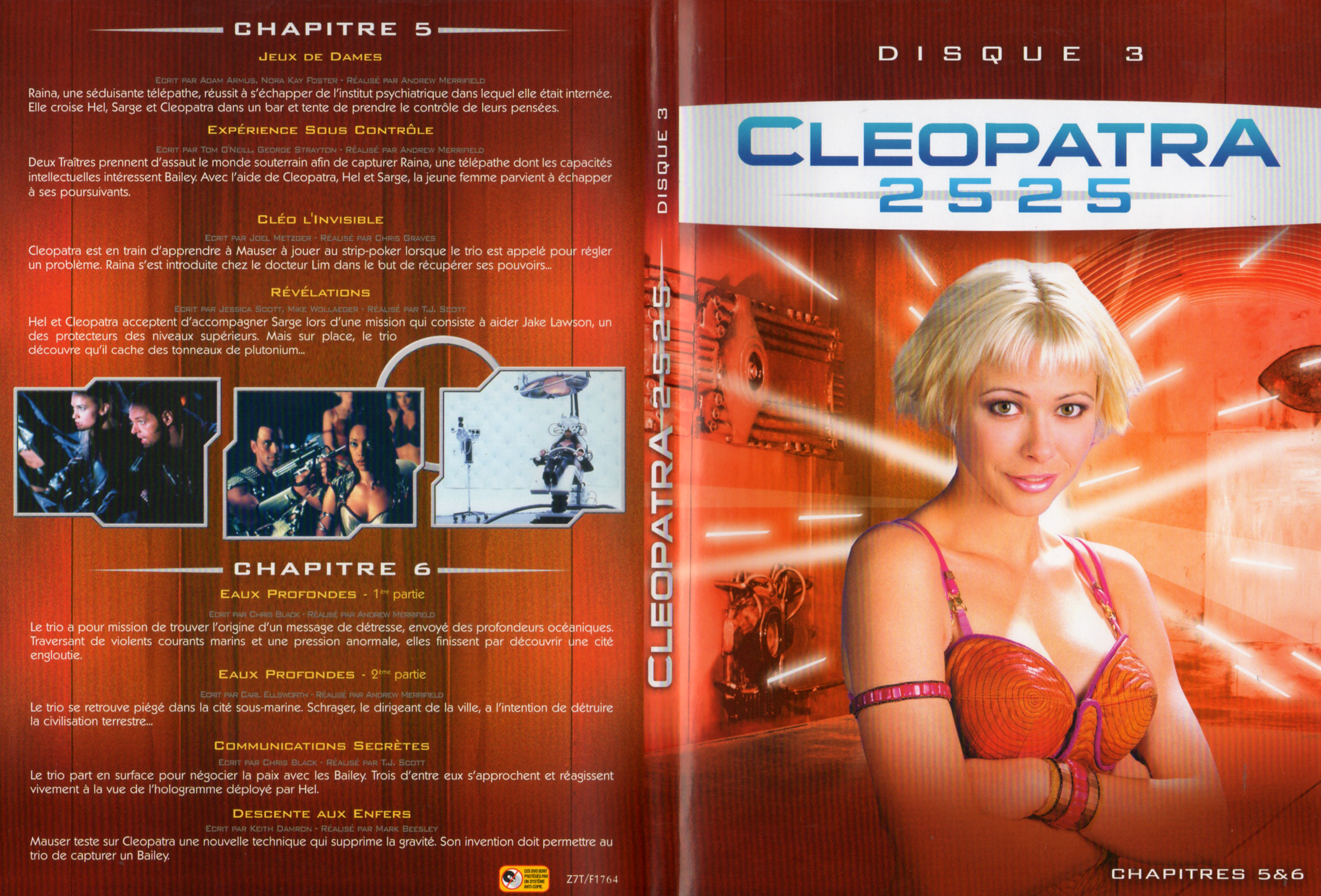 Jaquette DVD Cleopatra 2525 DVD 3