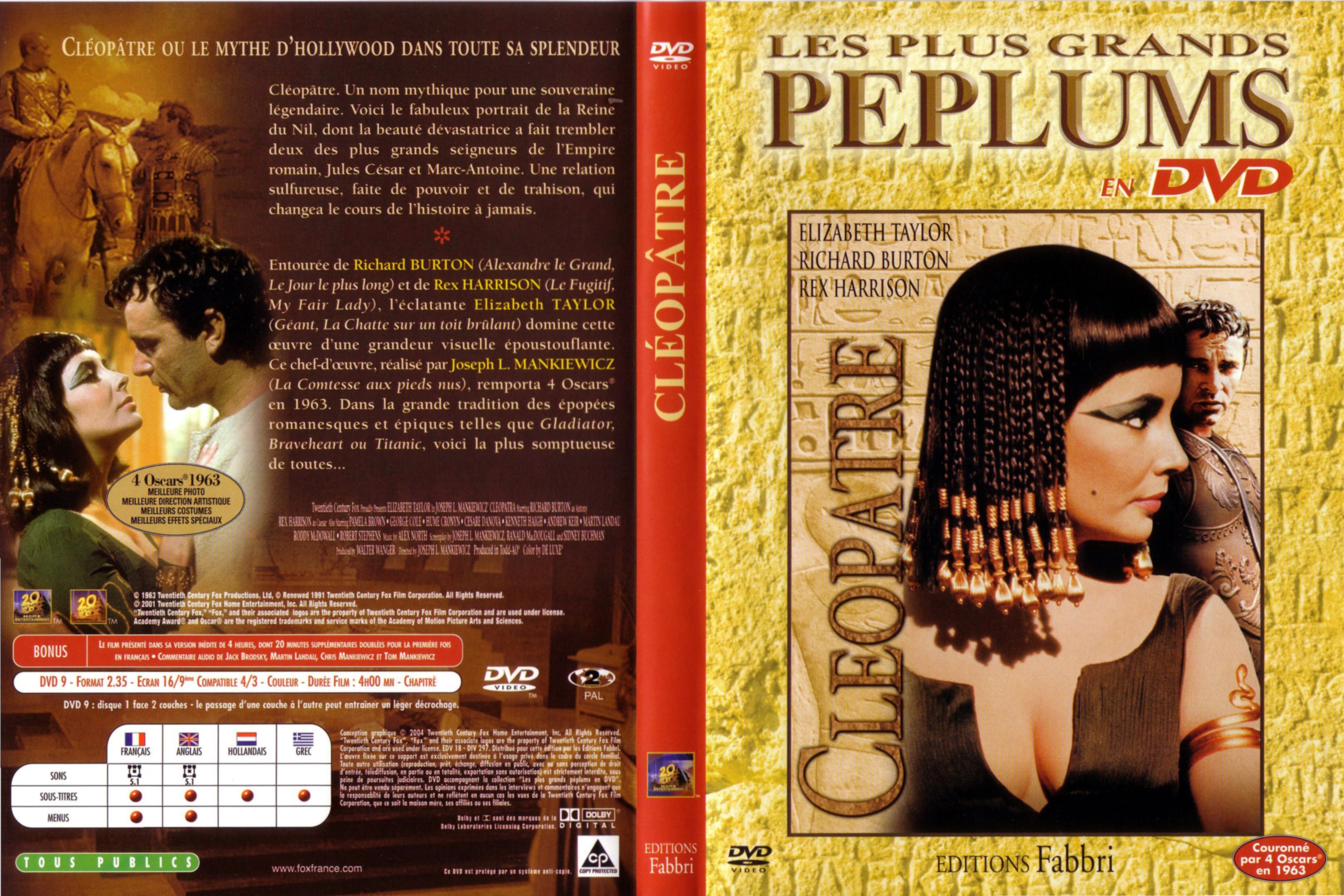 Jaquette DVD Cleopatre (1963)