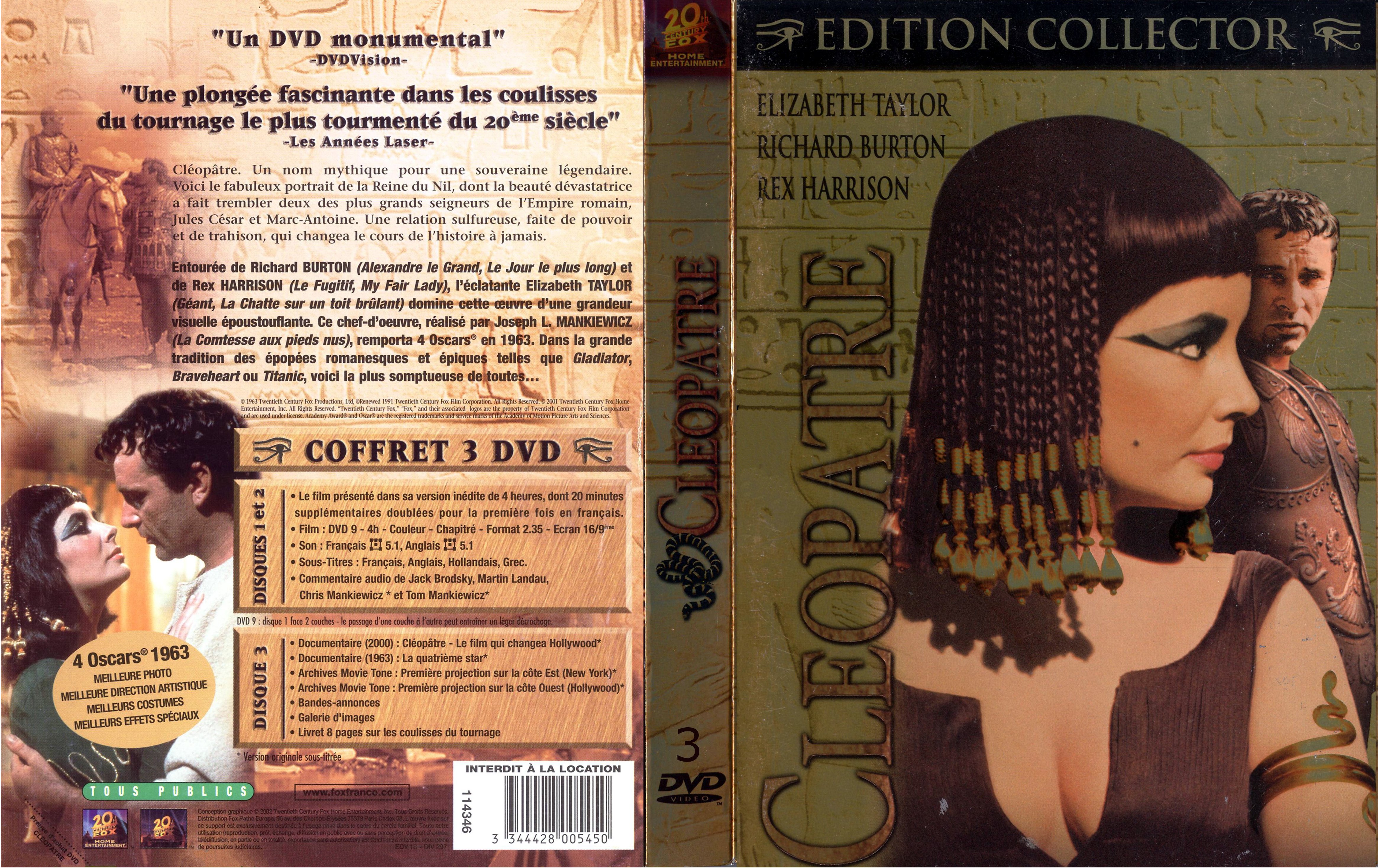 Jaquette DVD Cleopatre (1963) v3